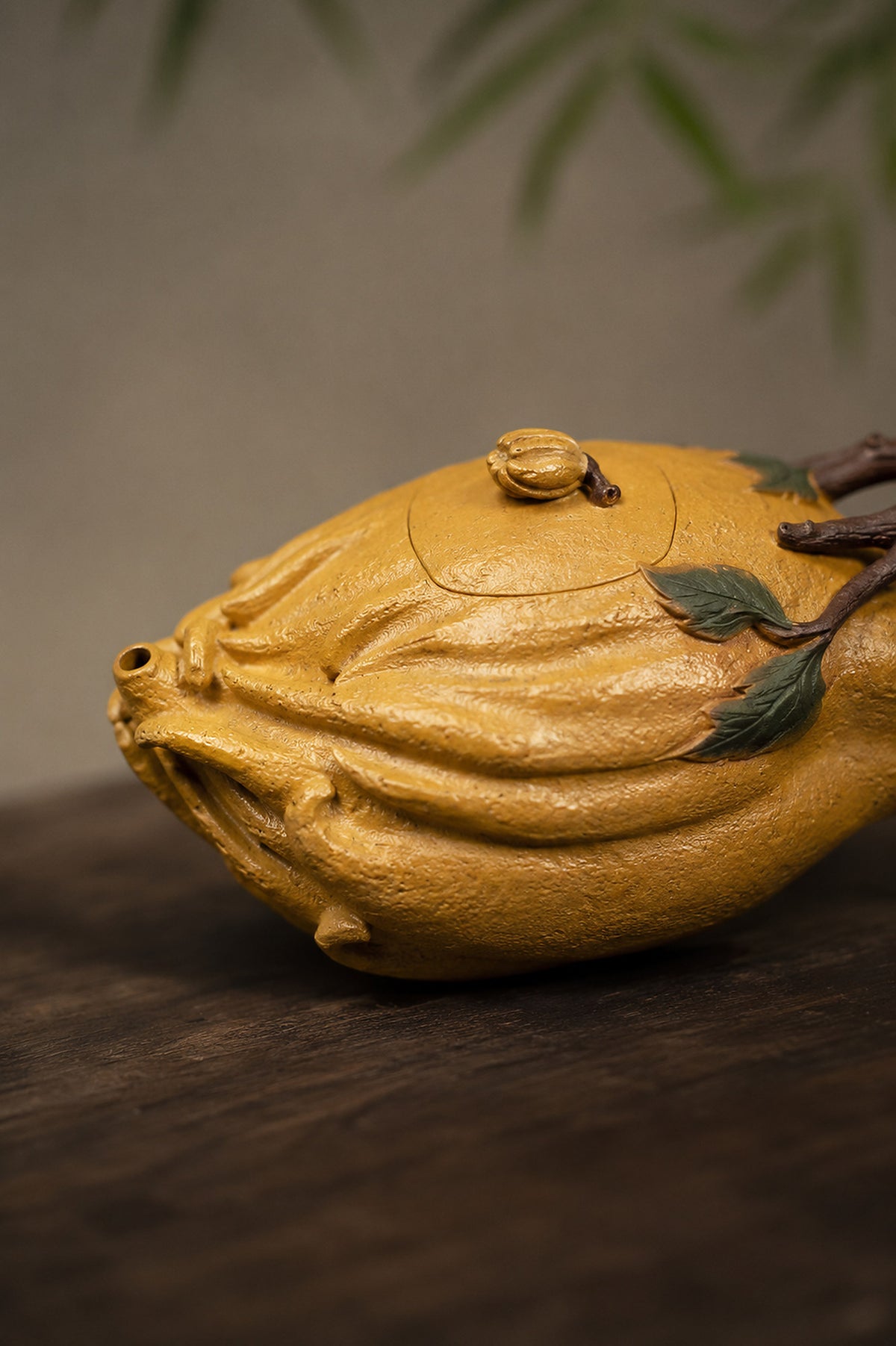 Product view 8 of 165ml Sculptural Form zisha teapot in Golden Duanni Clay, No. 432