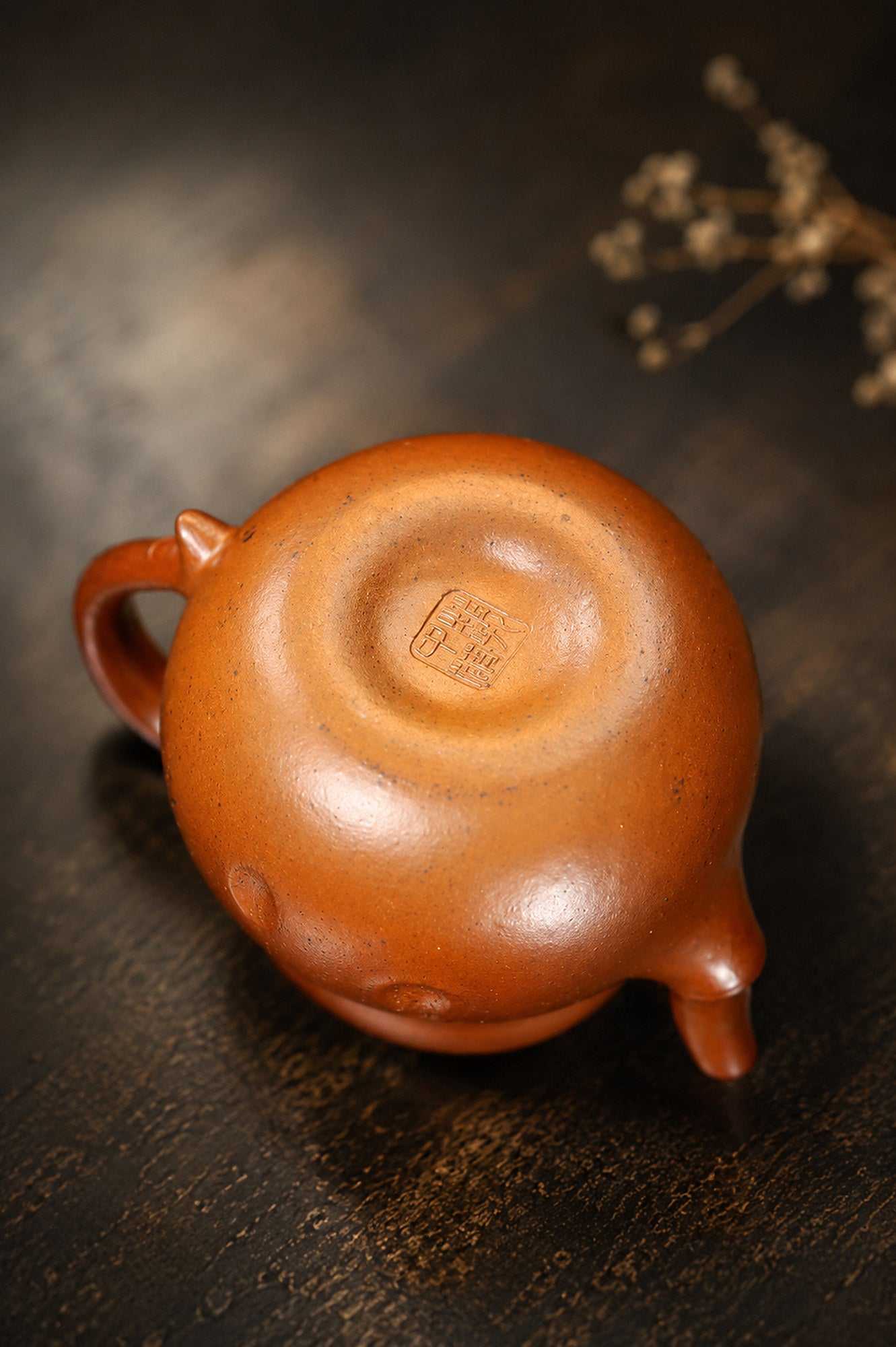 Product view 5 of 130ml Sculptural Form zisha teapot in Golden Duanni Clay, No. 449