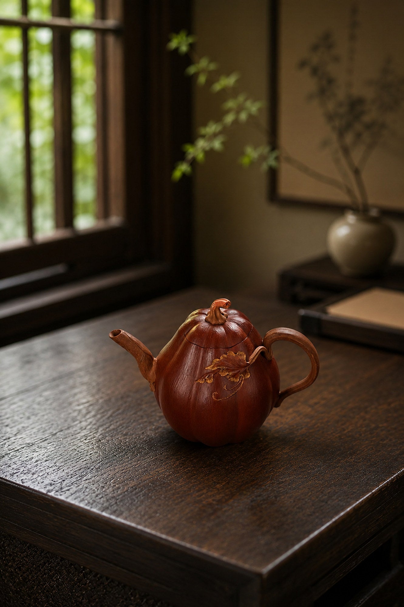 Product view 2 of 180ml Sculptural Form zisha teapot in Jiangponi Clay, No. 274