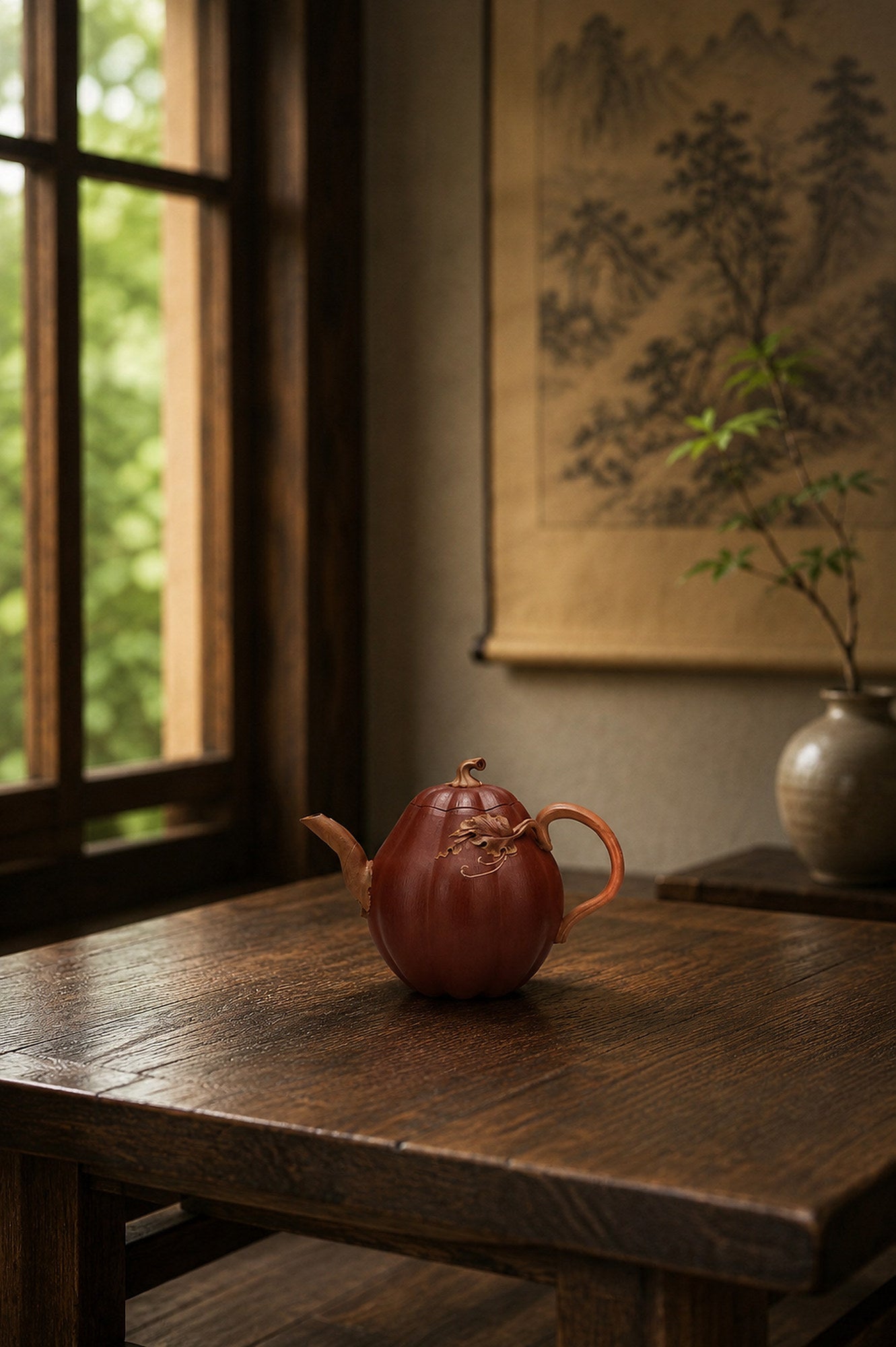 Product view 4 of 180ml Sculptural Form zisha teapot in Jiangponi Clay, No. 274