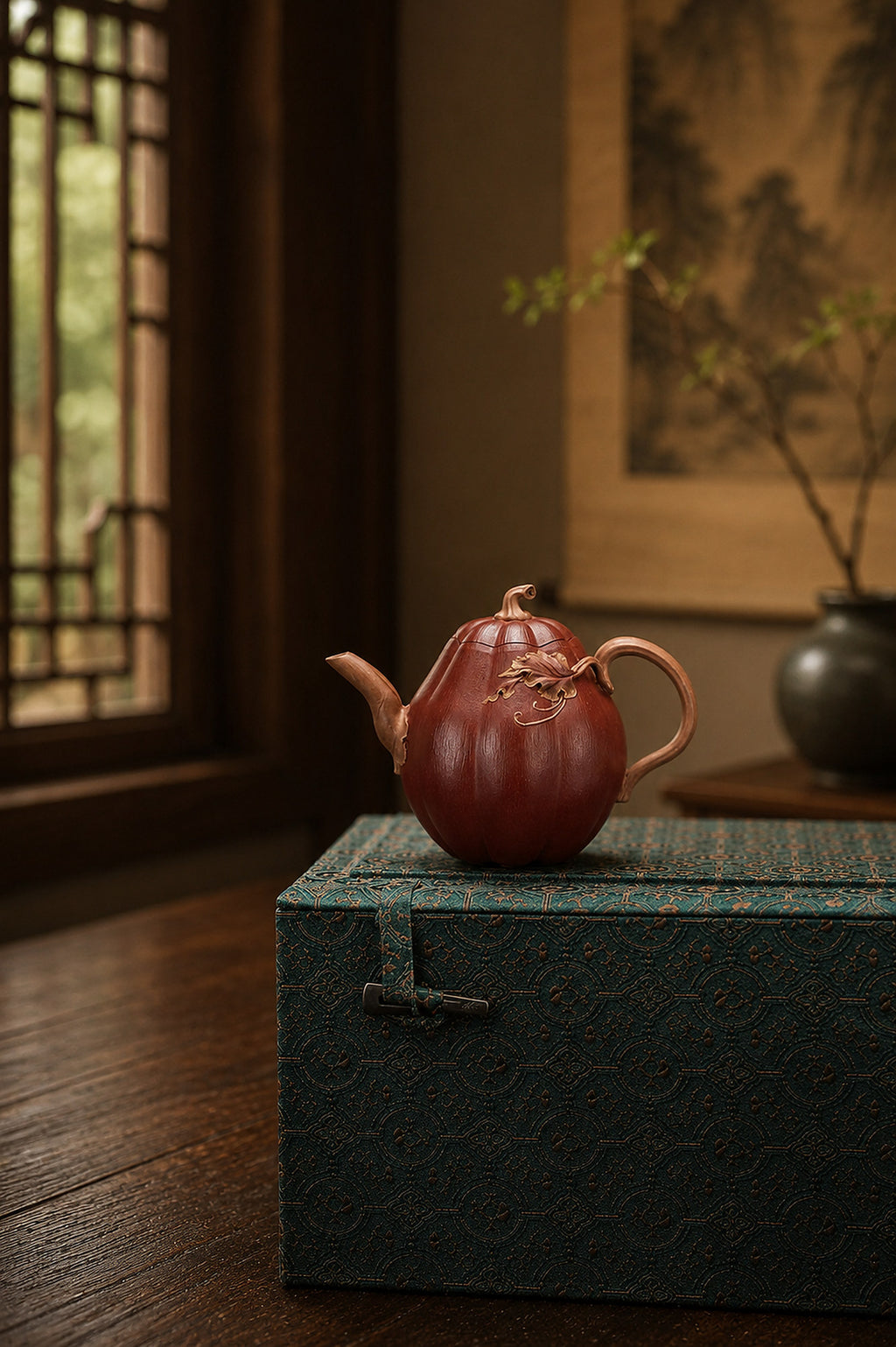 Product view 5 of 180ml Sculptural Form zisha teapot in Jiangponi Clay, No. 274