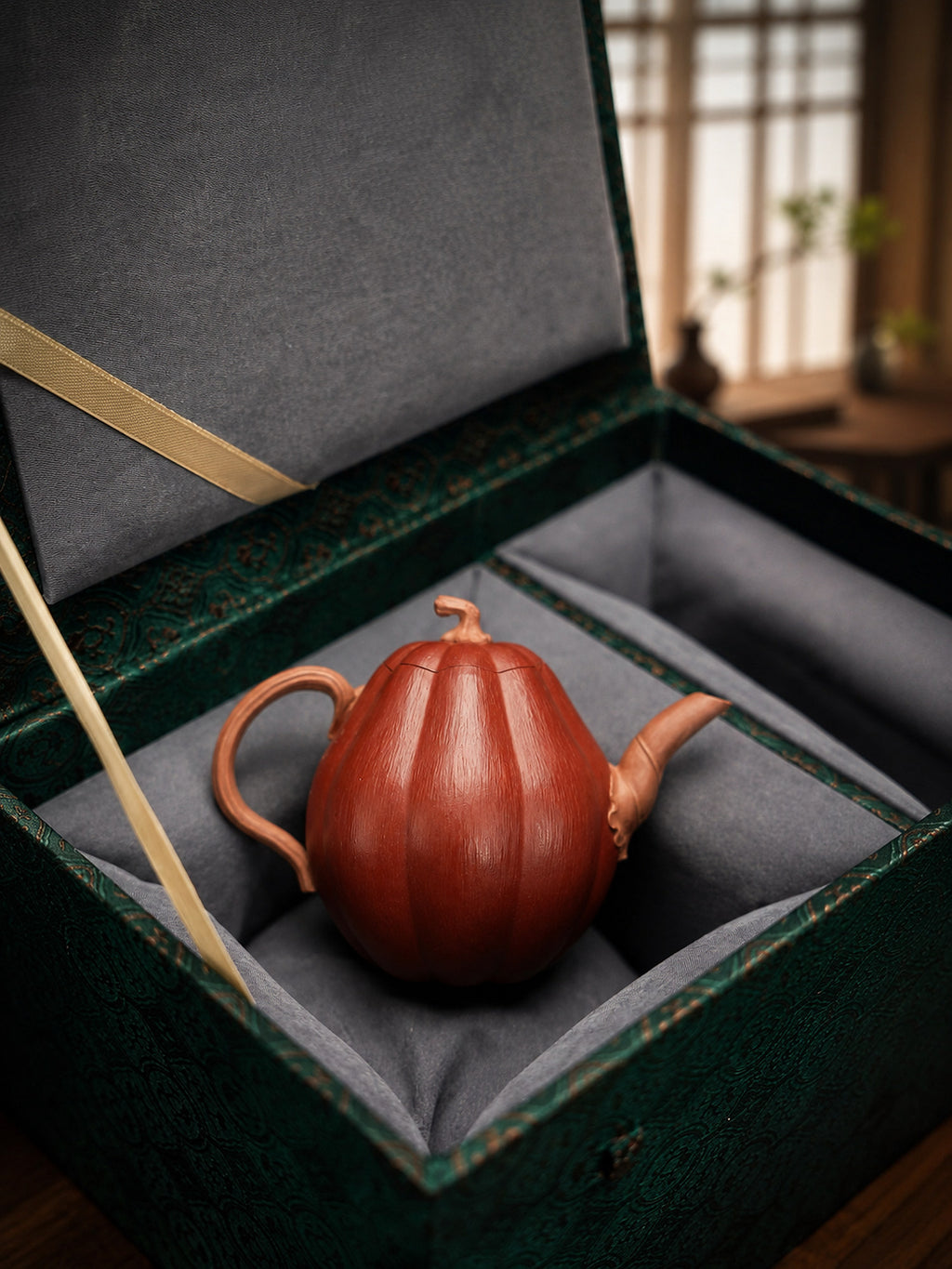 Product view 6 of 180ml Sculptural Form zisha teapot in Jiangponi Clay, No. 274