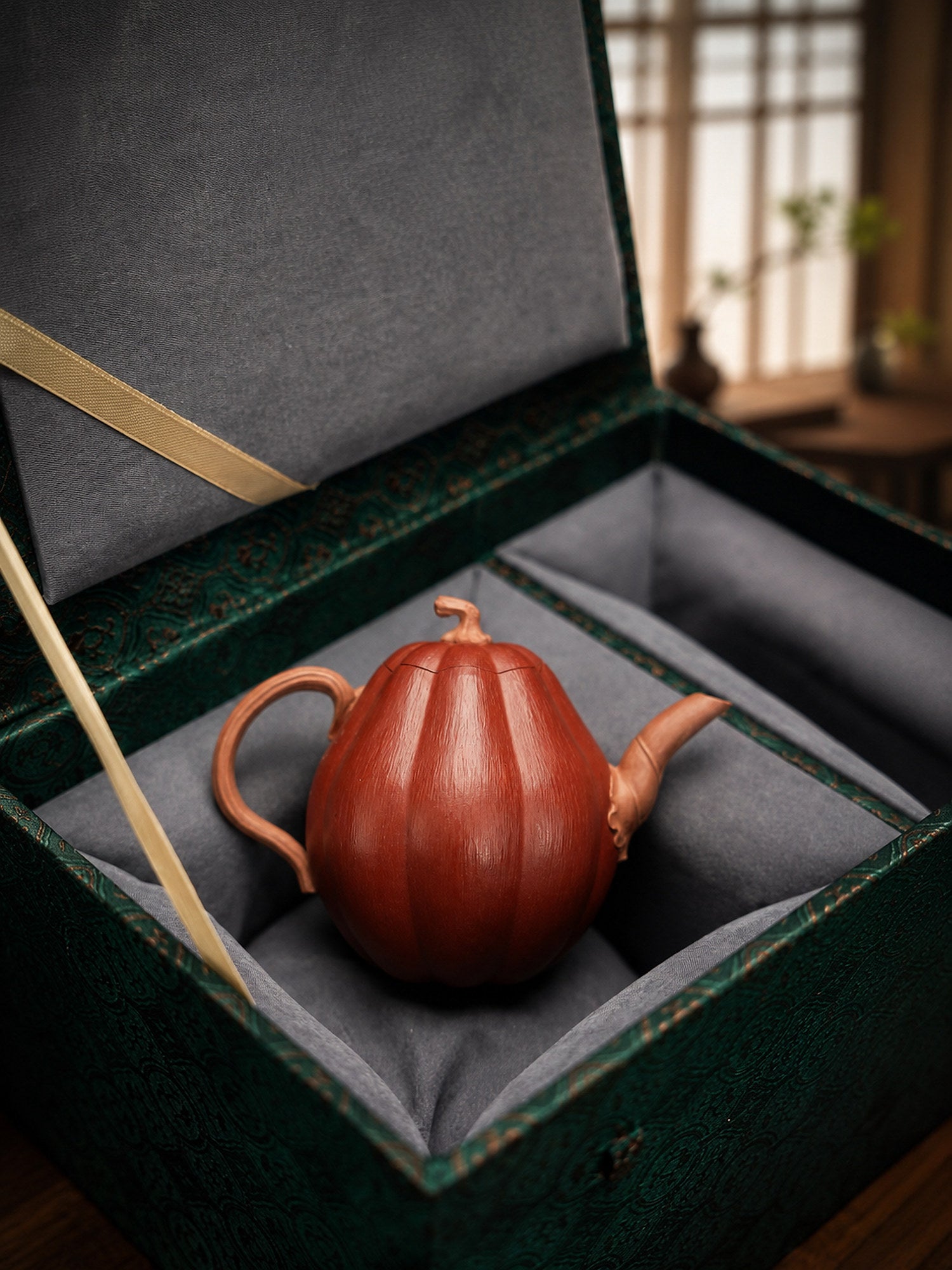 Product view 6 of 180ml Sculptural Form zisha teapot in Jiangponi Clay, No. 274