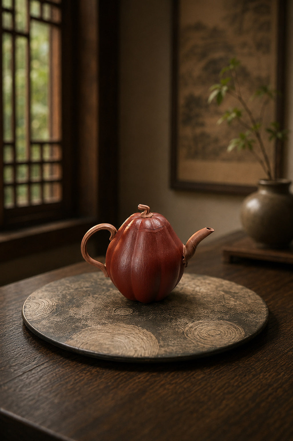 Product view 9 of 180ml Sculptural Form zisha teapot in Jiangponi Clay, No. 274