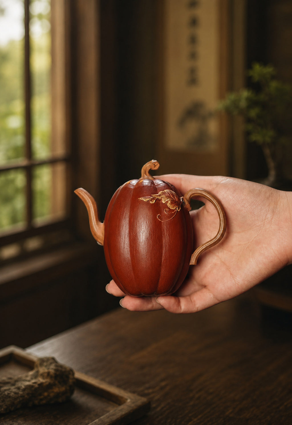 Product view 1 of 208ml Sculptural Form zisha teapot in Jiangponi Clay, No. 276