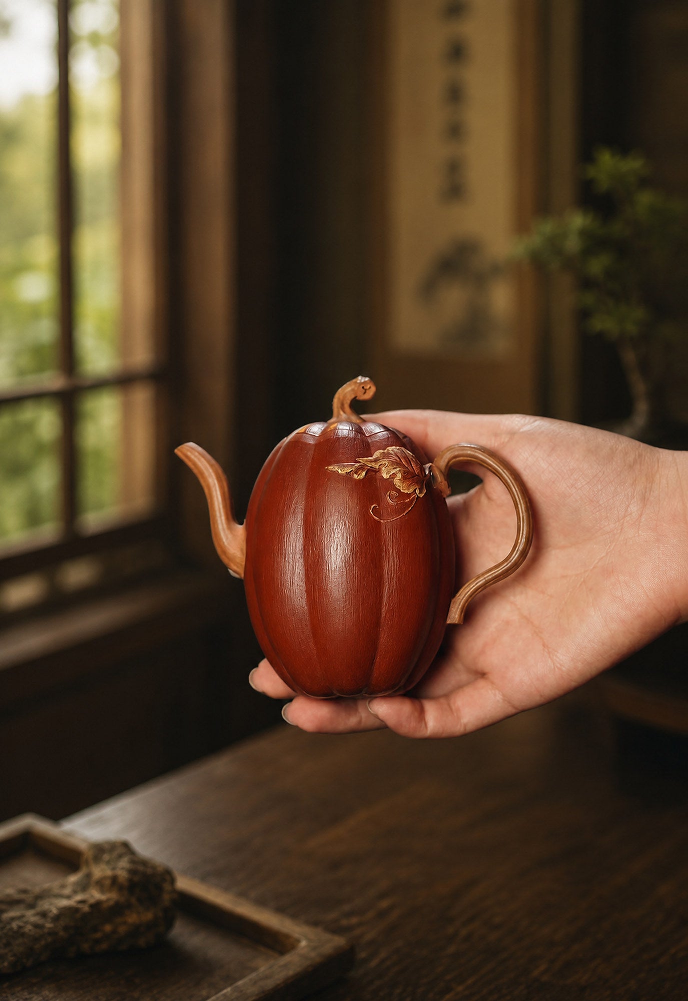 Product view 1 of 208ml Sculptural Form zisha teapot in Jiangponi Clay, No. 276