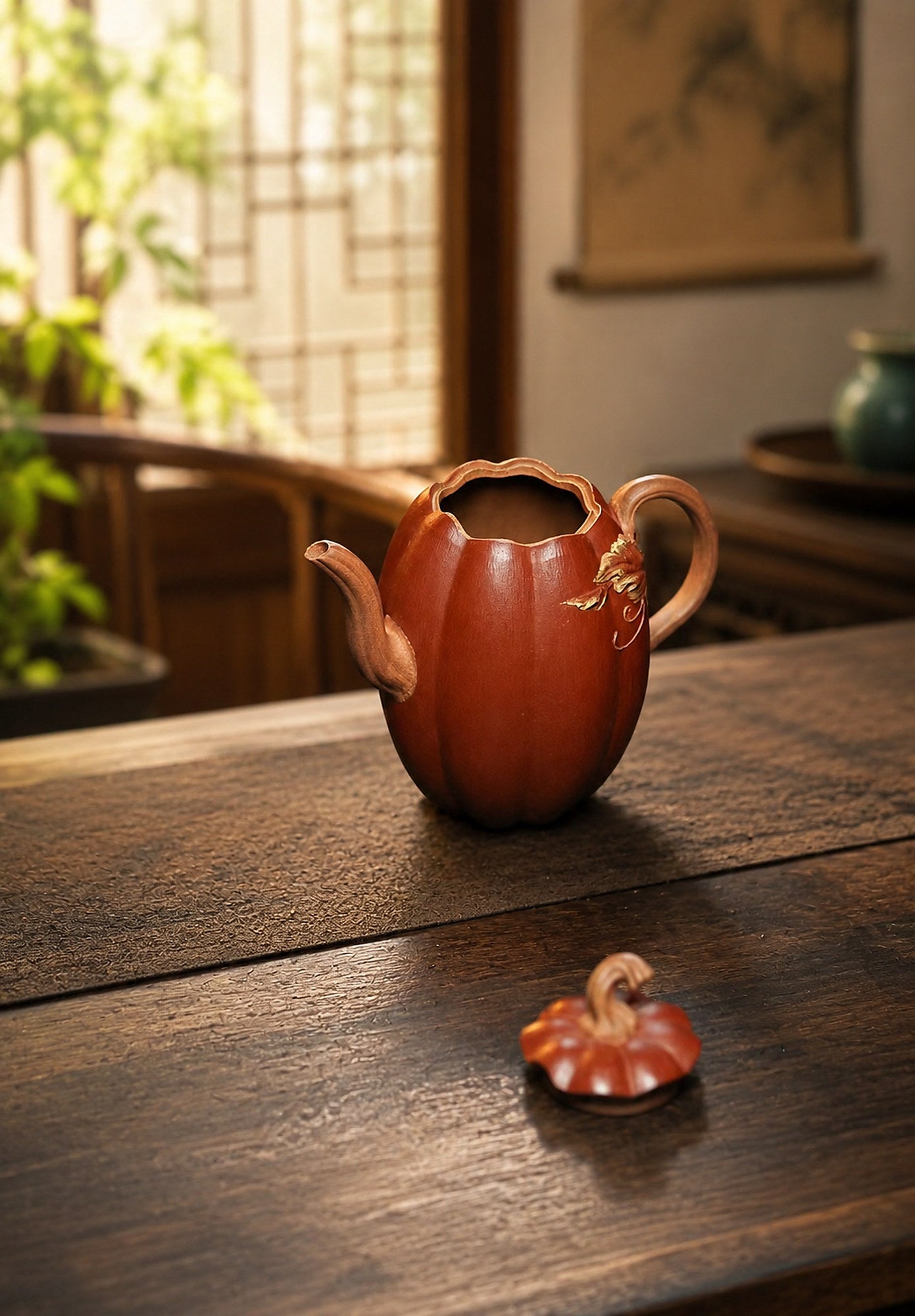 Product view 4 of 208ml Sculptural Form zisha teapot in Jiangponi Clay, No. 276