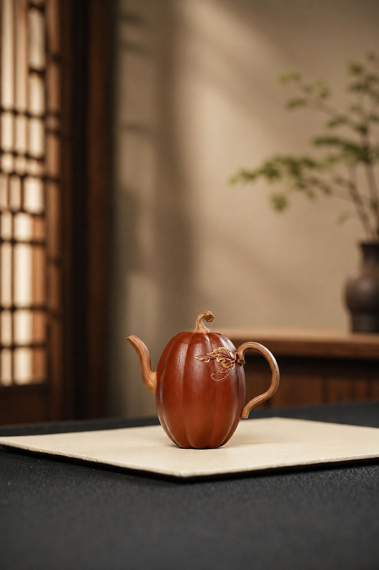 Product view 6 of 208ml Sculptural Form zisha teapot in Jiangponi Clay, No. 276