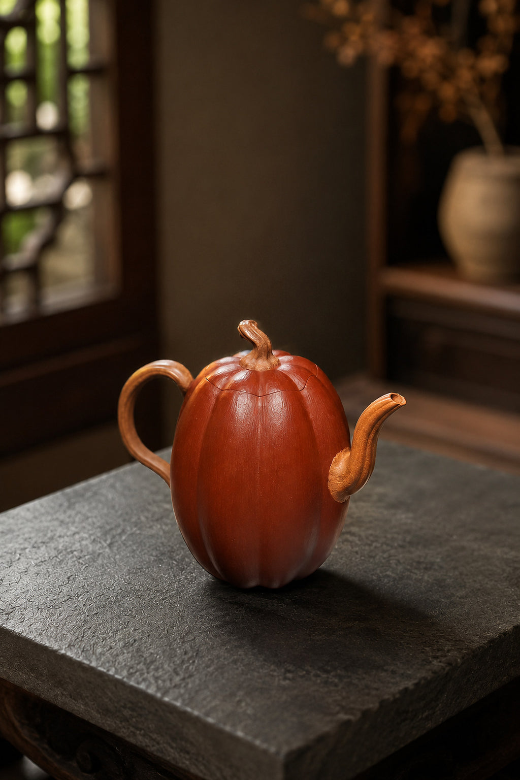 Product view 7 of 208ml Sculptural Form zisha teapot in Jiangponi Clay, No. 276