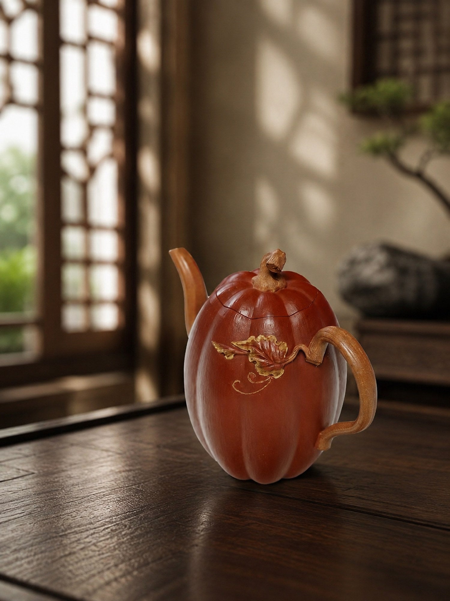 Product view 8 of 208ml Sculptural Form zisha teapot in Jiangponi Clay, No. 276