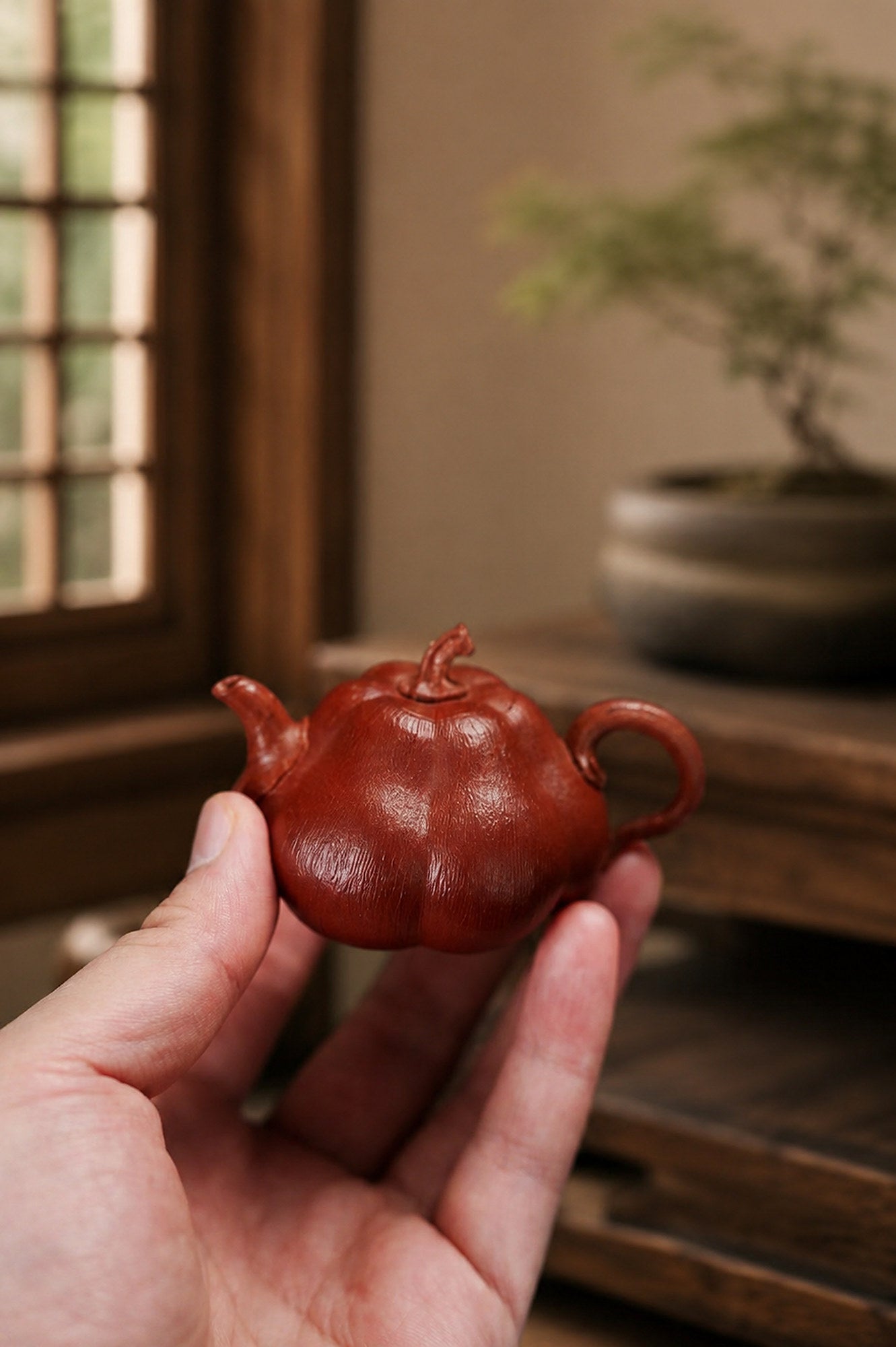 Product view 1 of 75ml Sculptural Form zisha teapot in Jiangponi Clay, No. 280