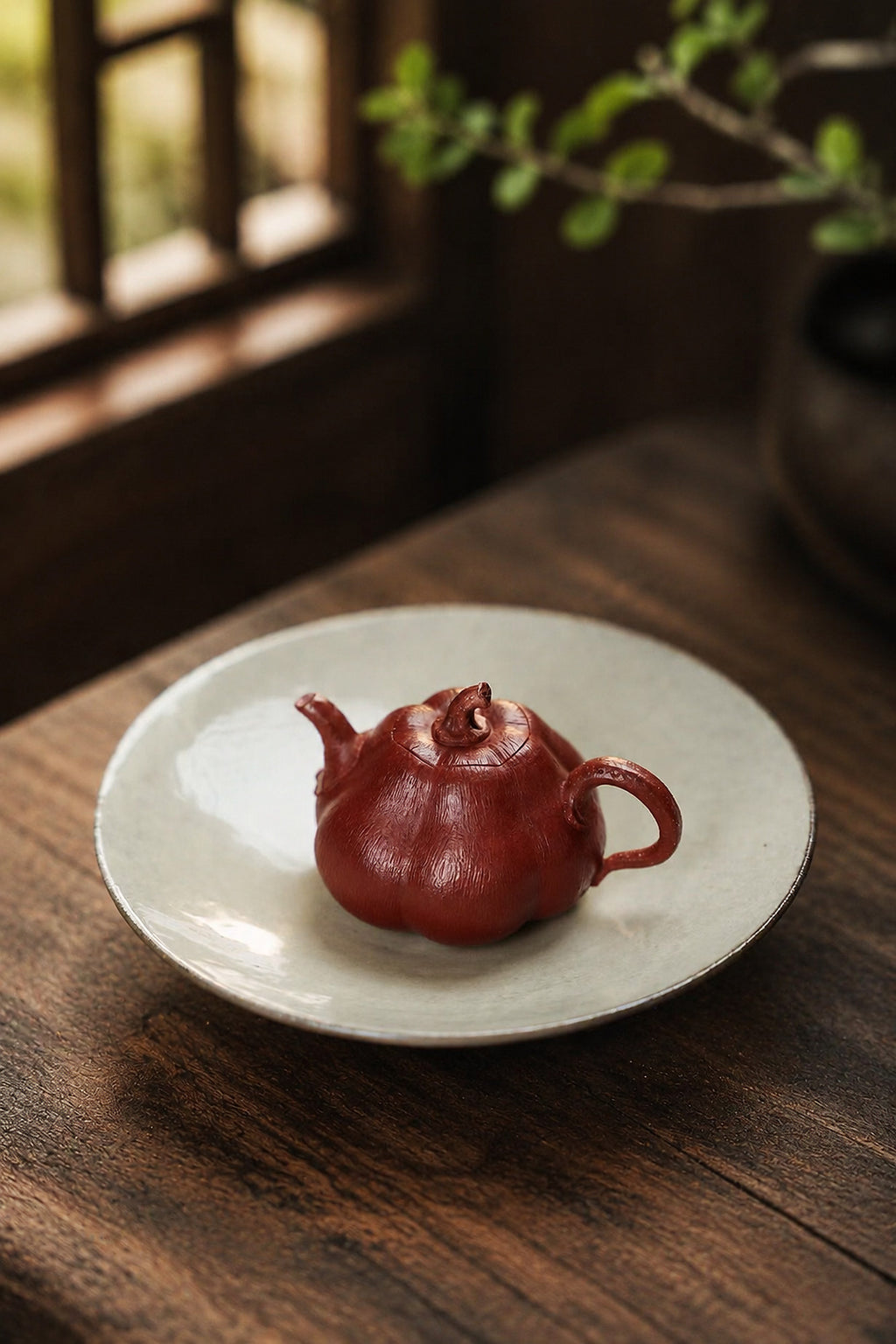 Product view 2 of 75ml Sculptural Form zisha teapot in Jiangponi Clay, No. 280