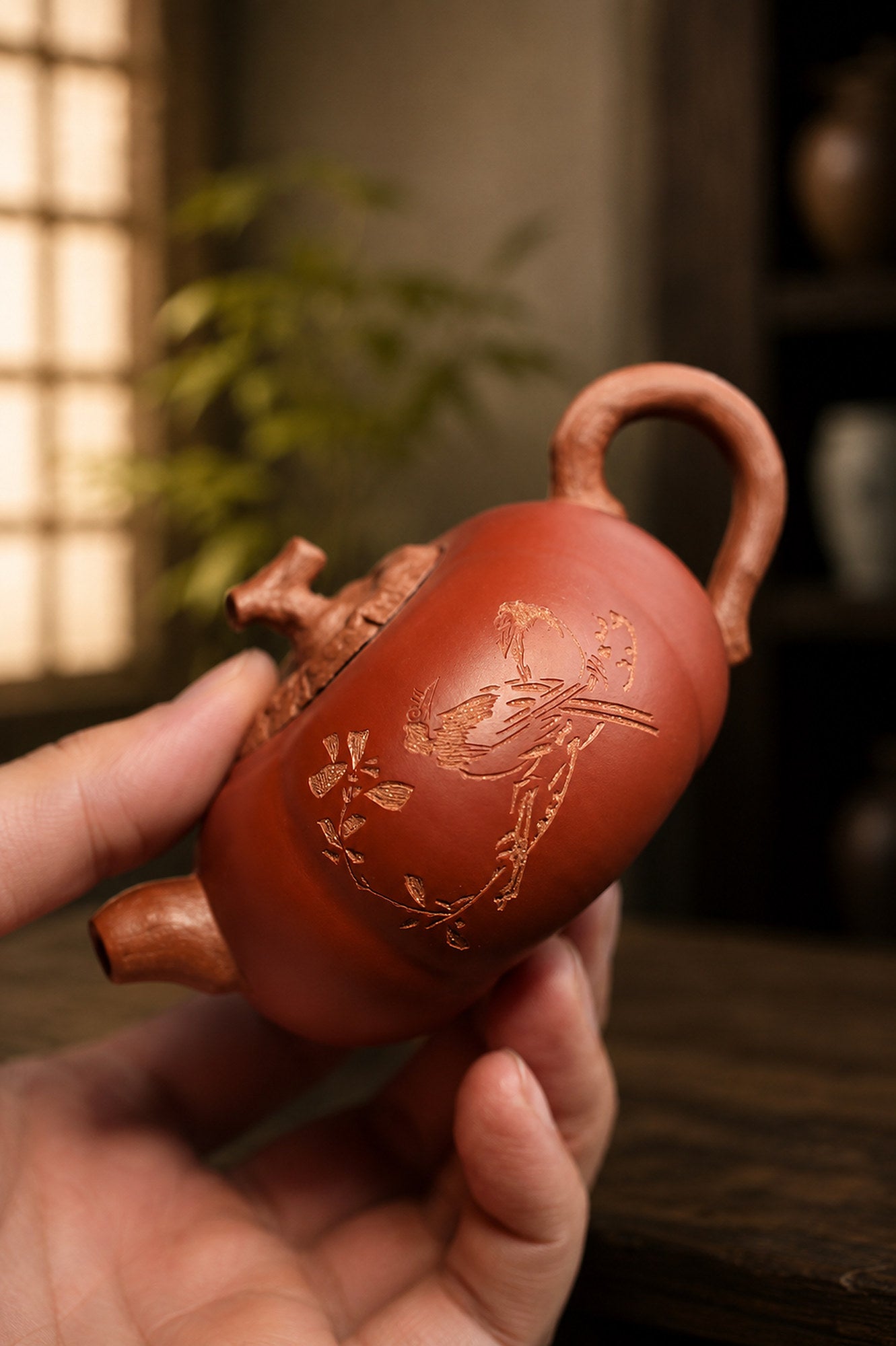 Product view 4 of 150ml Sculptural Form zisha teapot in Jiangponi Clay, No. 292