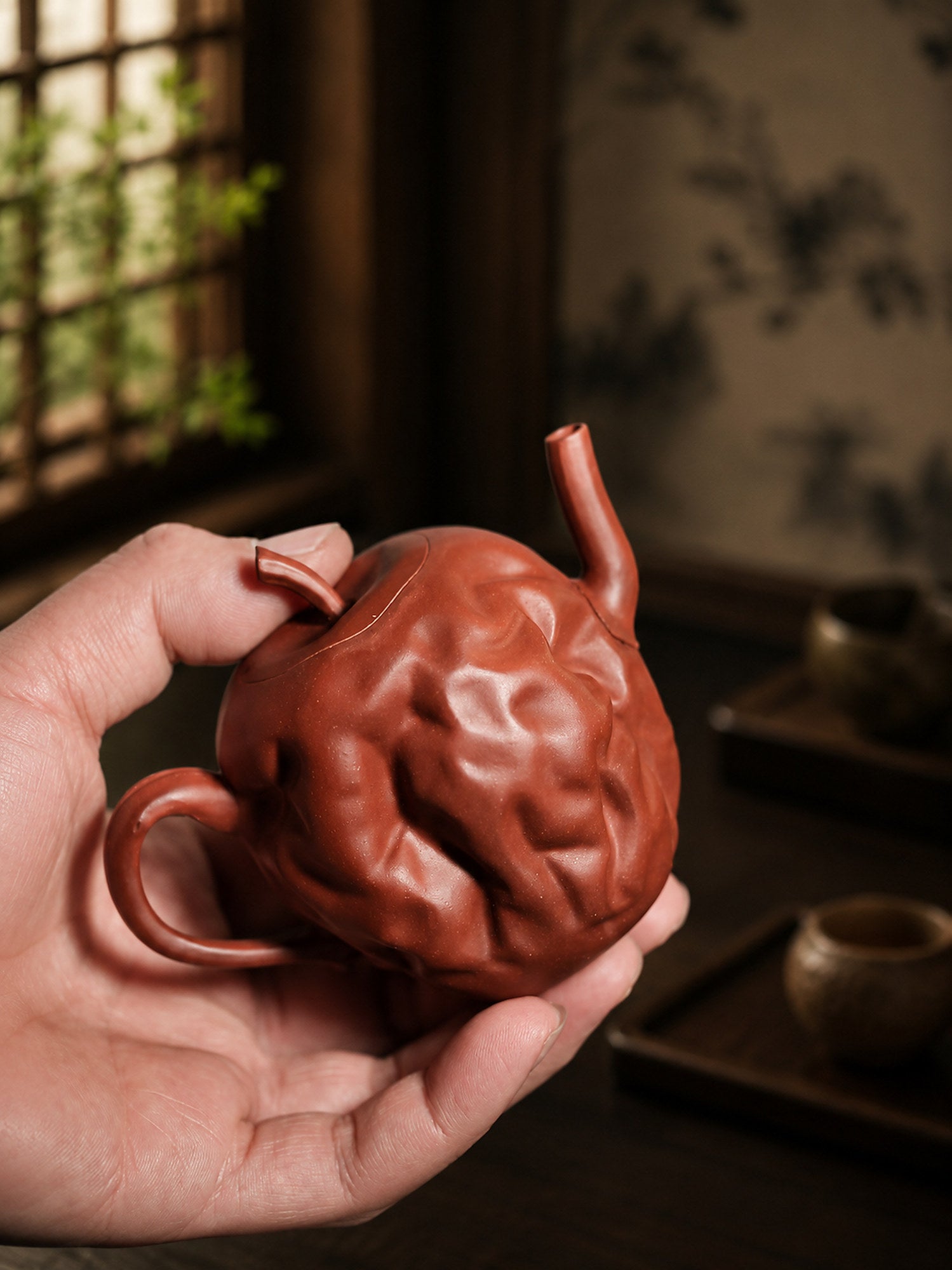 Product view 3 of 150ml Sculptural Form zisha teapot in Jiangponi Clay, No. 308