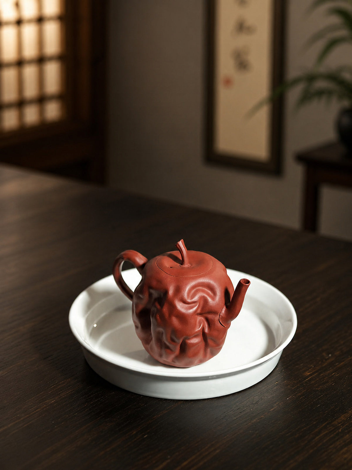 Product view 8 of 150ml Sculptural Form zisha teapot in Jiangponi Clay, No. 308