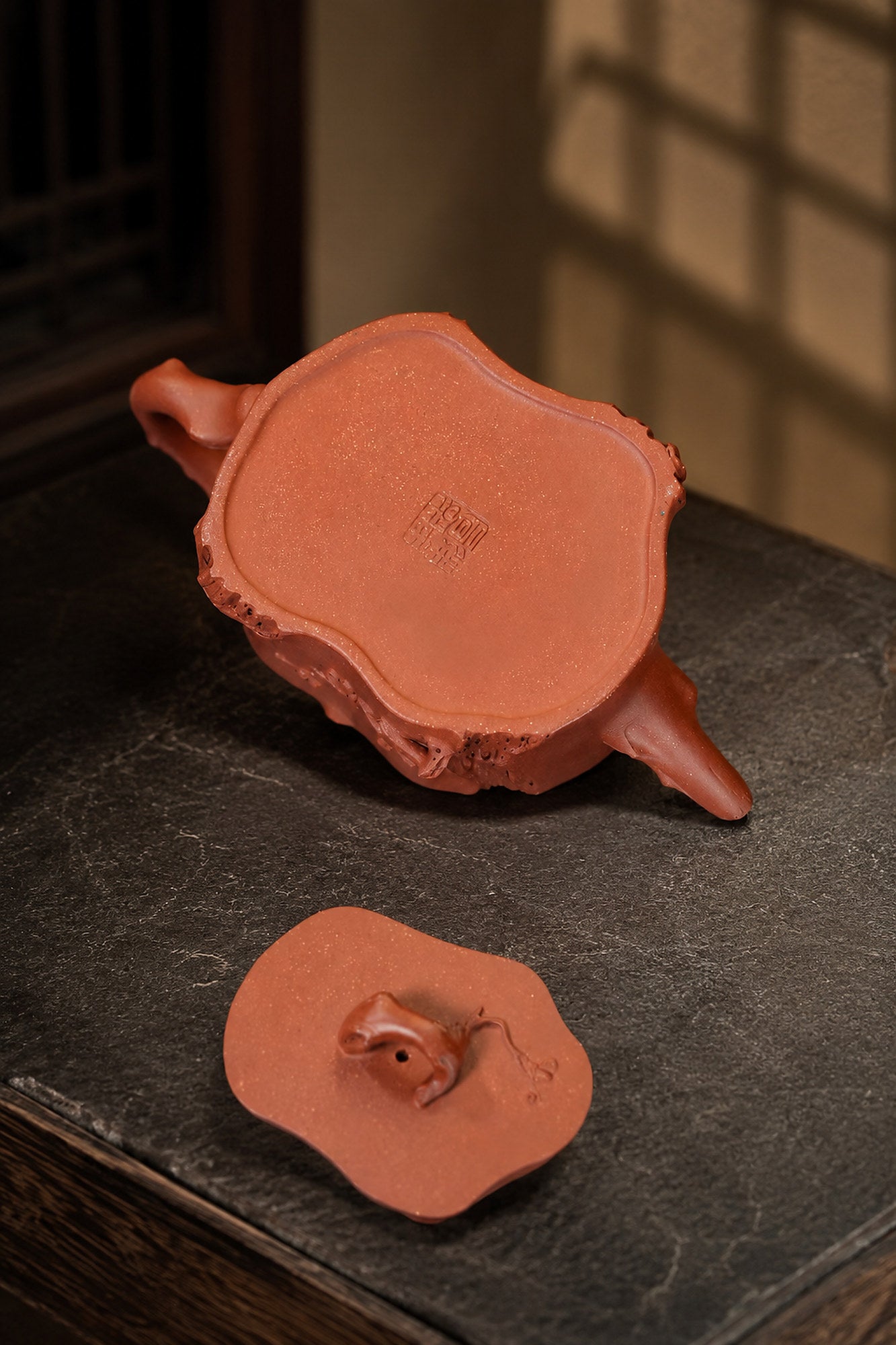 Product view 1 of 180ml Sculptural Form zisha teapot in Jiangponi Clay, No. 362