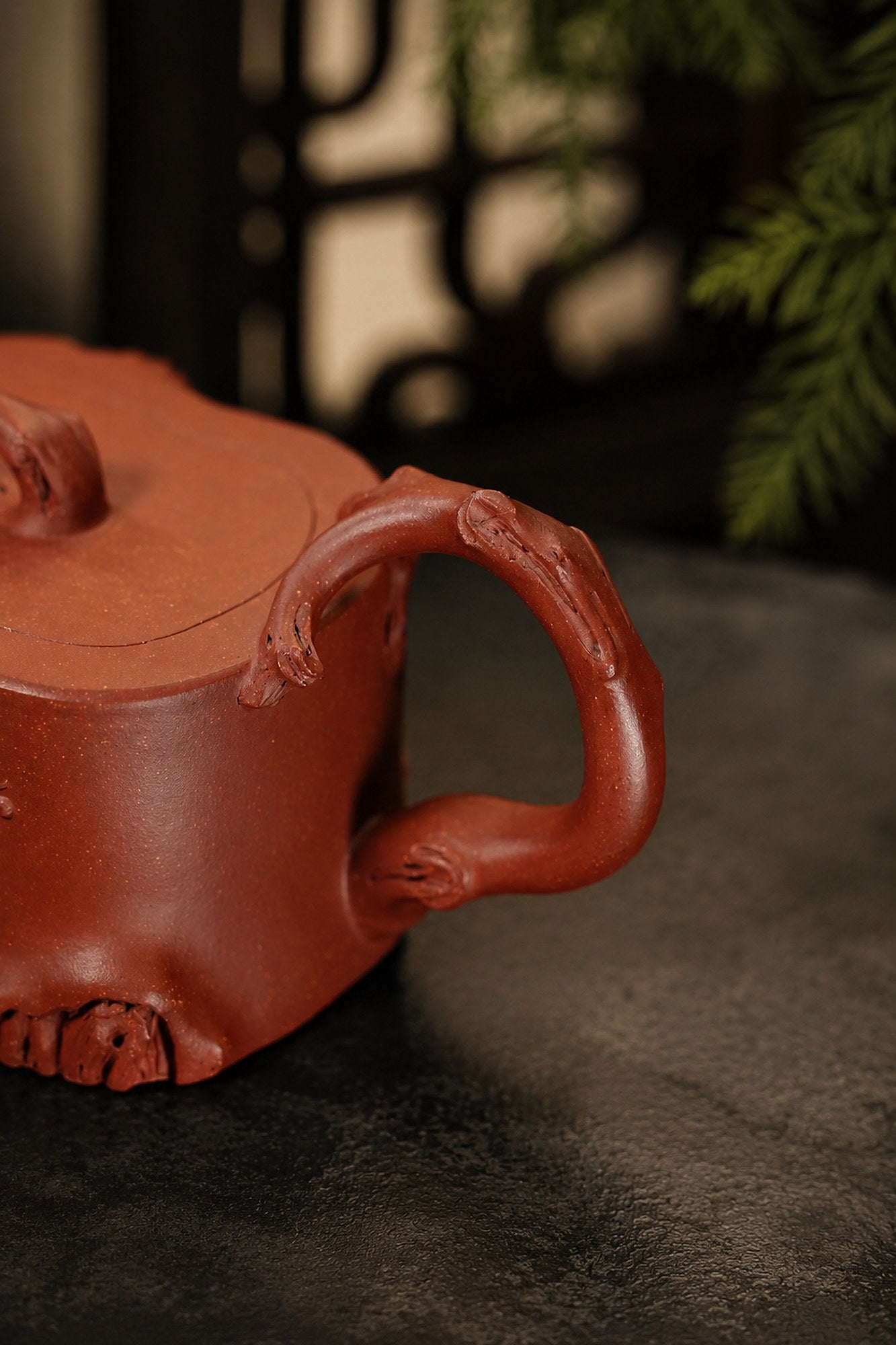 Product view 4 of 180ml Sculptural Form zisha teapot in Jiangponi Clay, No. 362