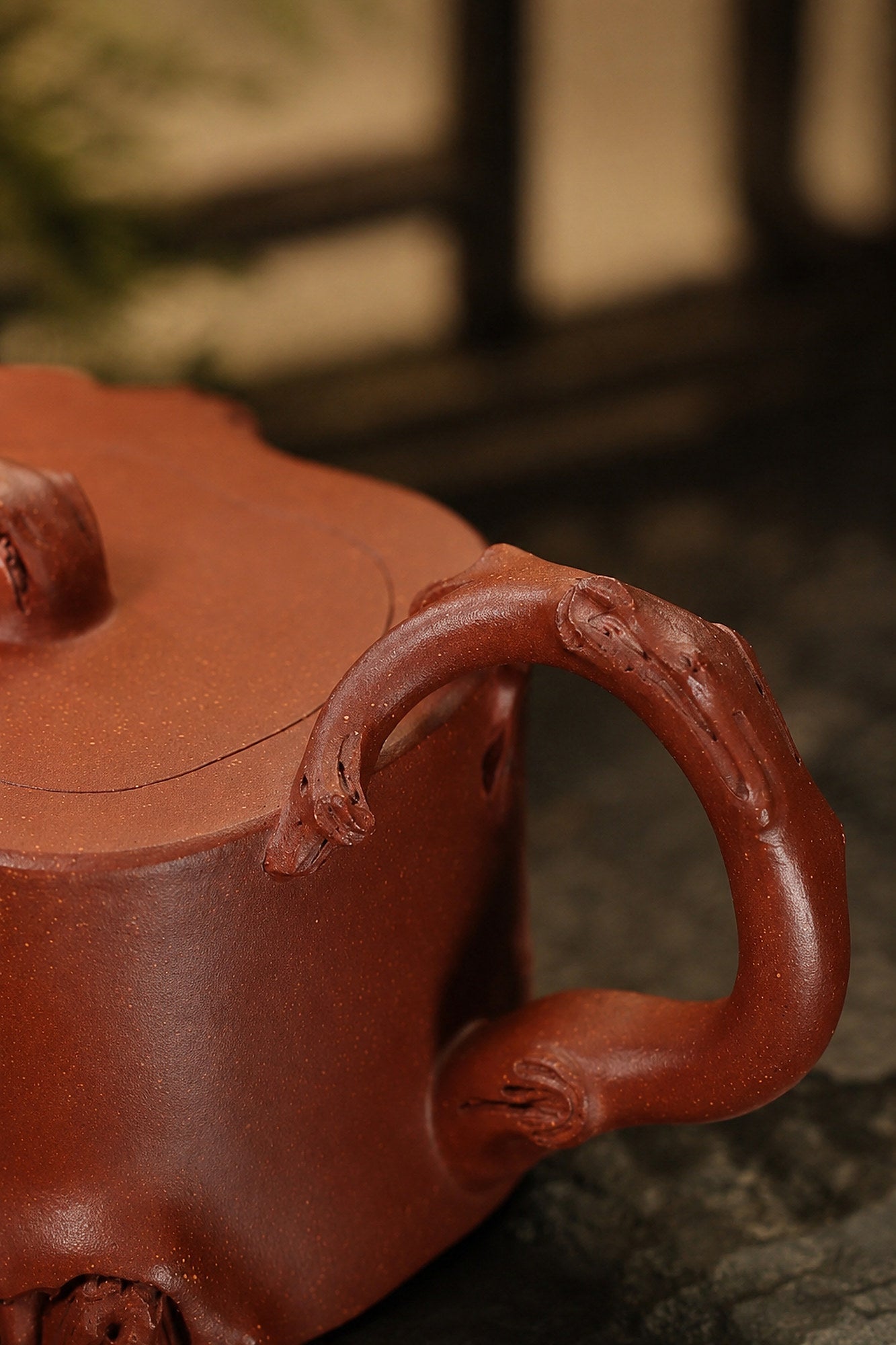Product view 5 of 180ml Sculptural Form zisha teapot in Jiangponi Clay, No. 362