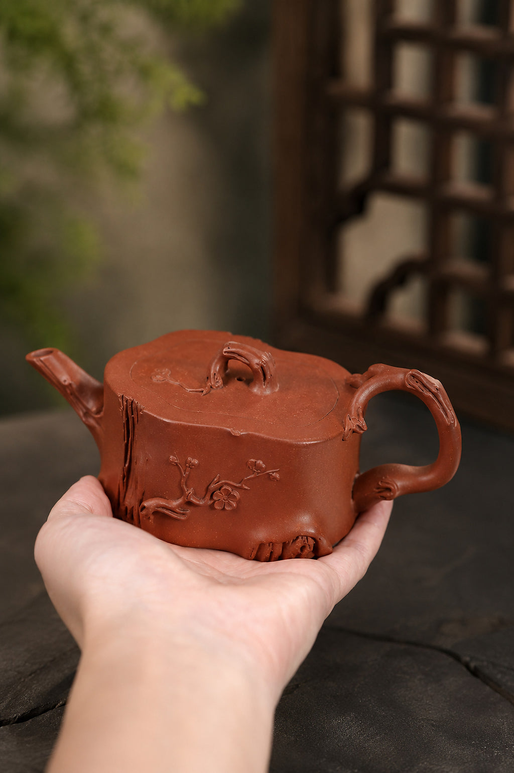 Product view 7 of 180ml Sculptural Form zisha teapot in Jiangponi Clay, No. 362