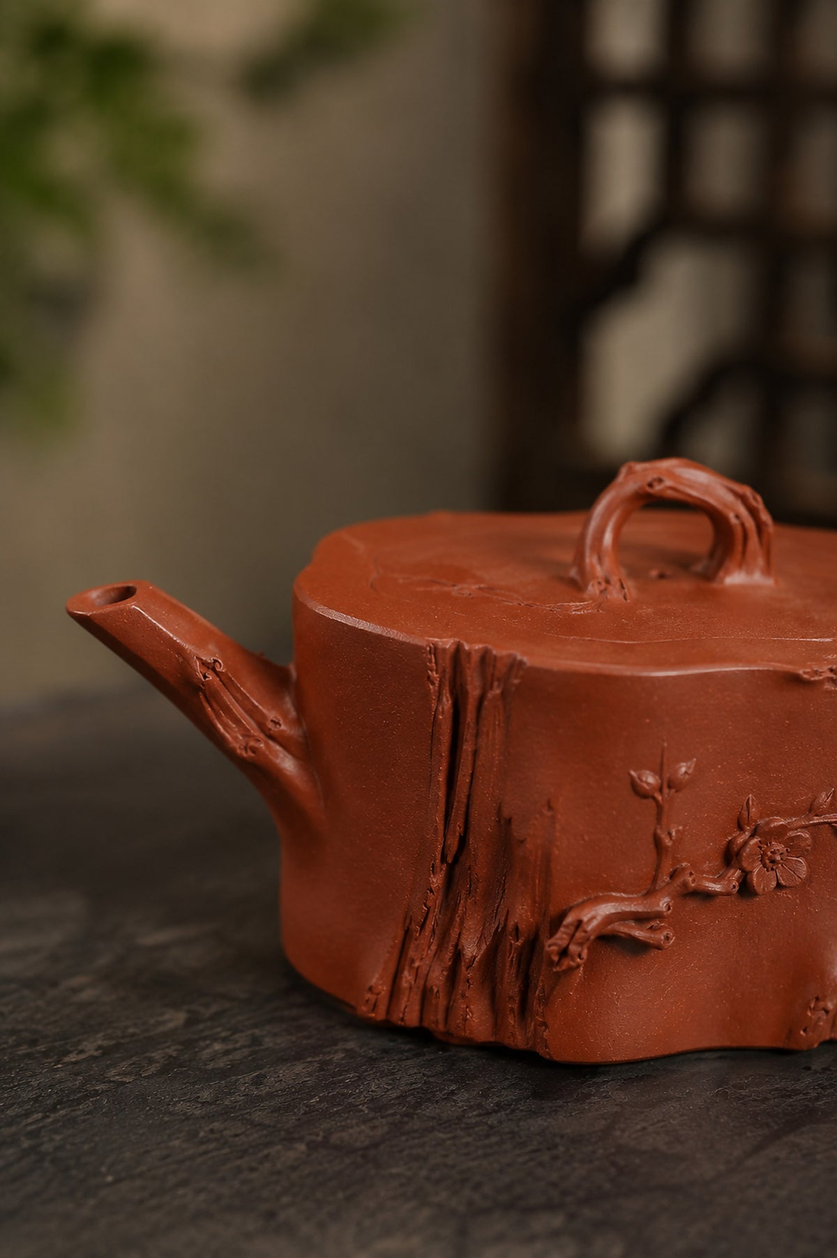 Product view 8 of 180ml Sculptural Form zisha teapot in Jiangponi Clay, No. 362