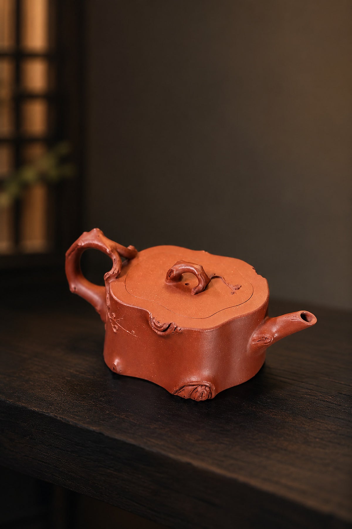 Product view 9 of 180ml Sculptural Form zisha teapot in Jiangponi Clay, No. 362