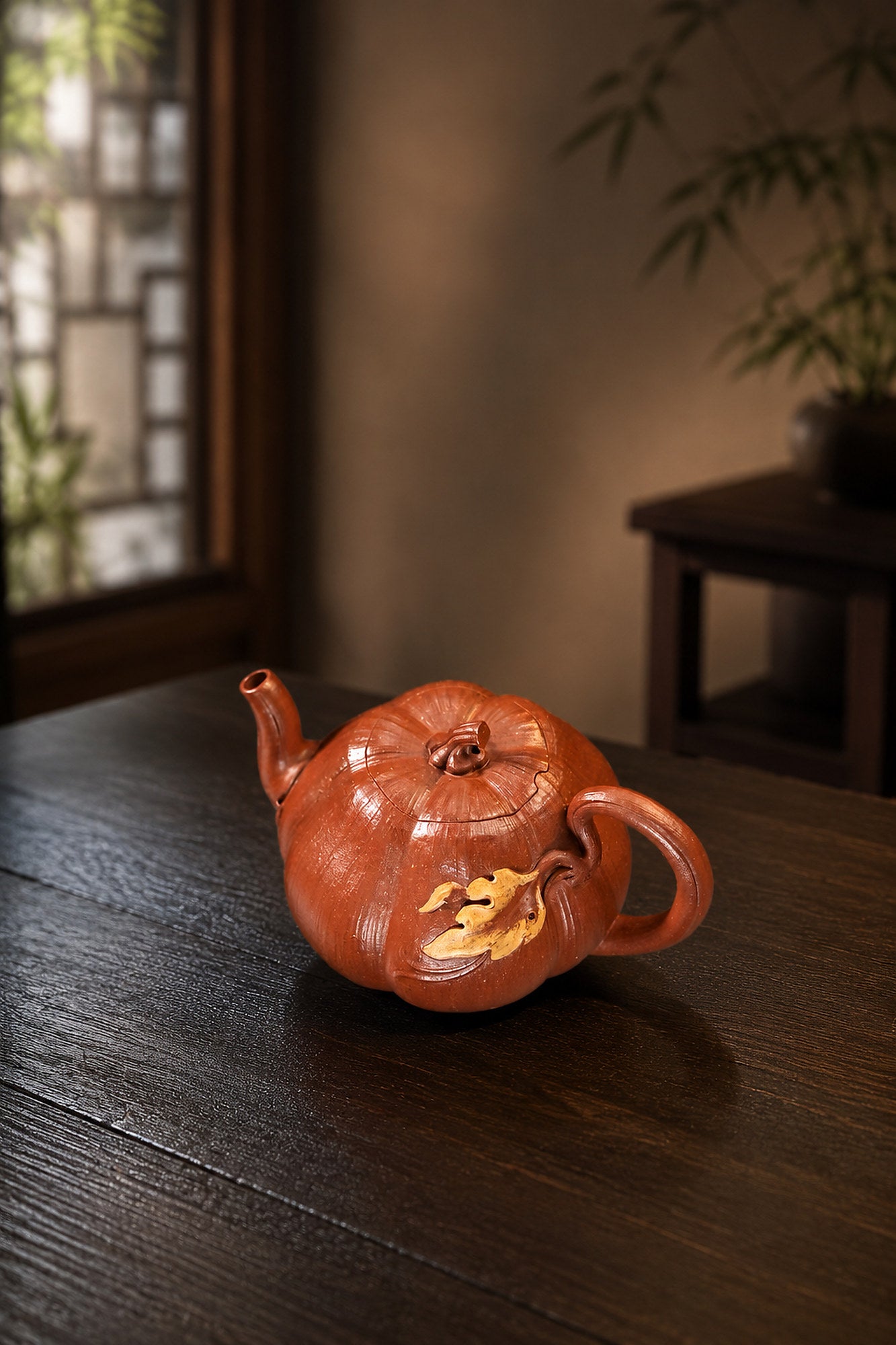 Product view 2 of 160ml Sculptural Form zisha teapot in Jiangponi Clay, No. 370