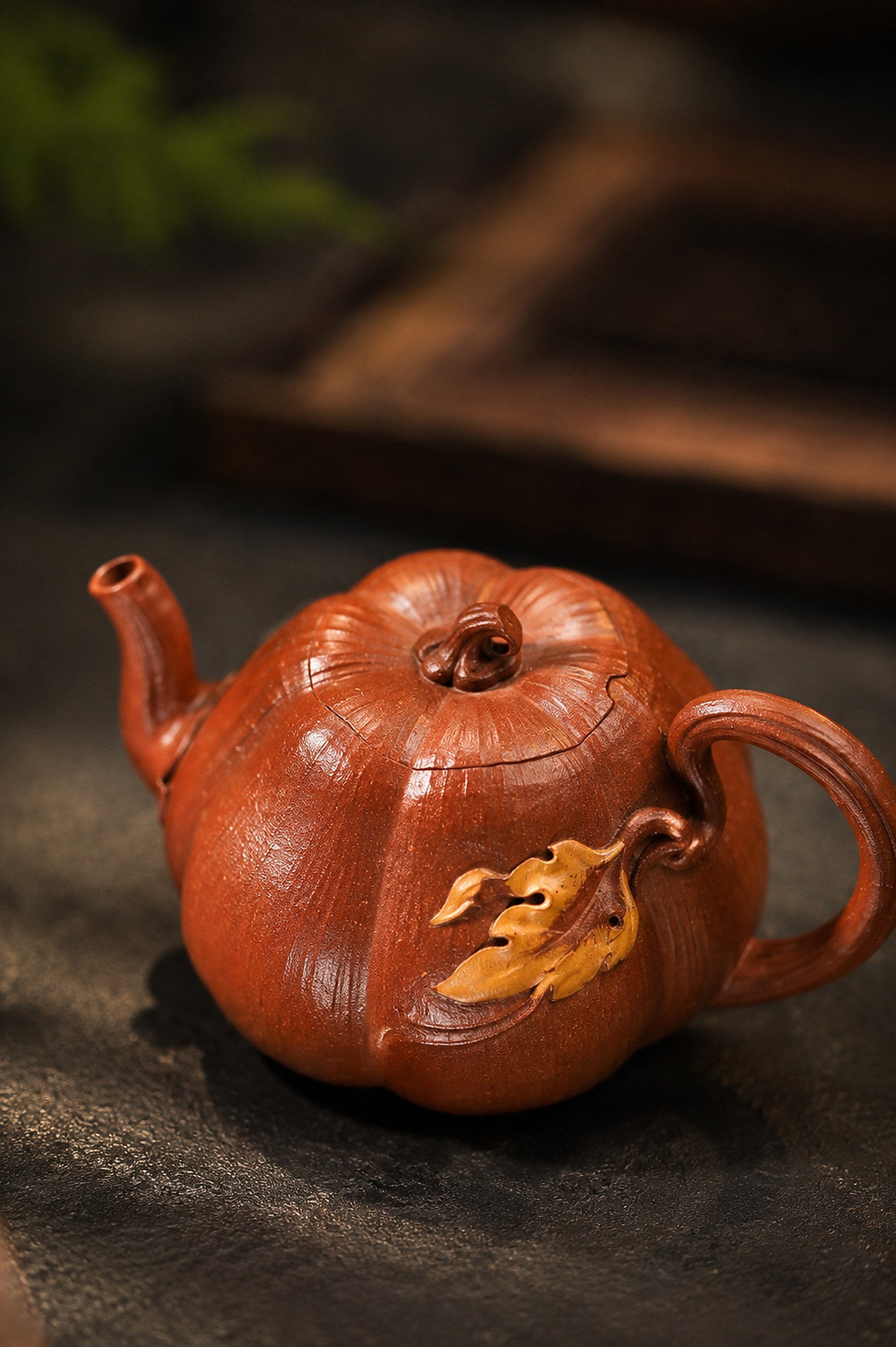 Product view 5 of 160ml Sculptural Form zisha teapot in Jiangponi Clay, No. 370