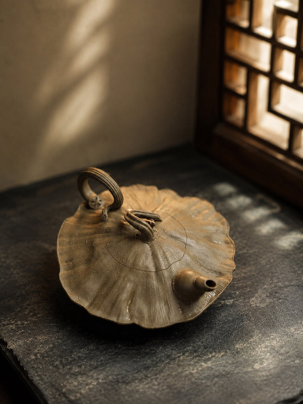 Product view 1 of 175ml Sculptural Form zisha teapot in Qing Duanni Clay, No. 404