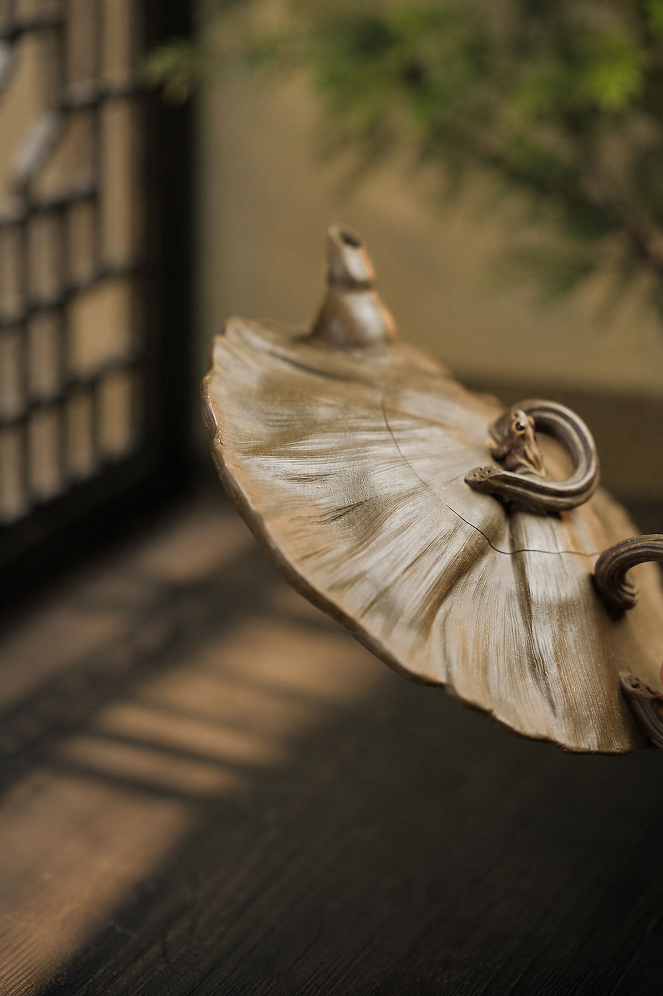 Product view 4 of 175ml Sculptural Form zisha teapot in Qing Duanni Clay, No. 404