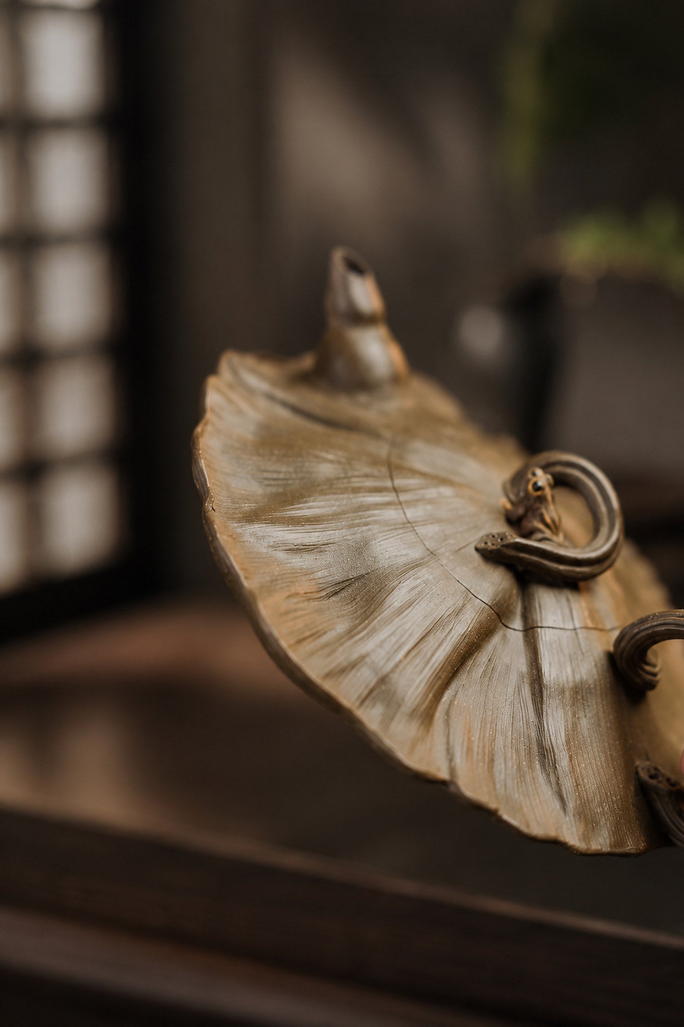 Product view 5 of 175ml Sculptural Form zisha teapot in Qing Duanni Clay, No. 404