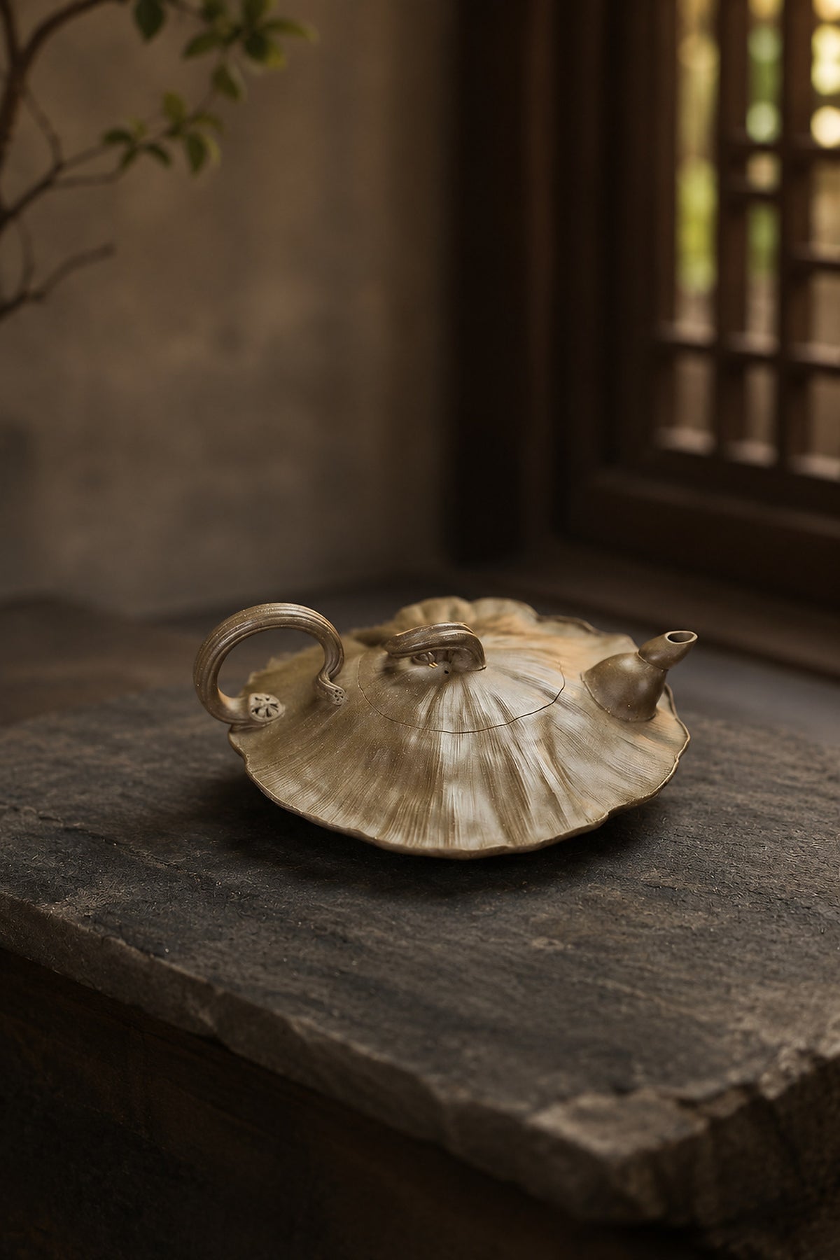 Product view 7 of 175ml Sculptural Form zisha teapot in Qing Duanni Clay, No. 404