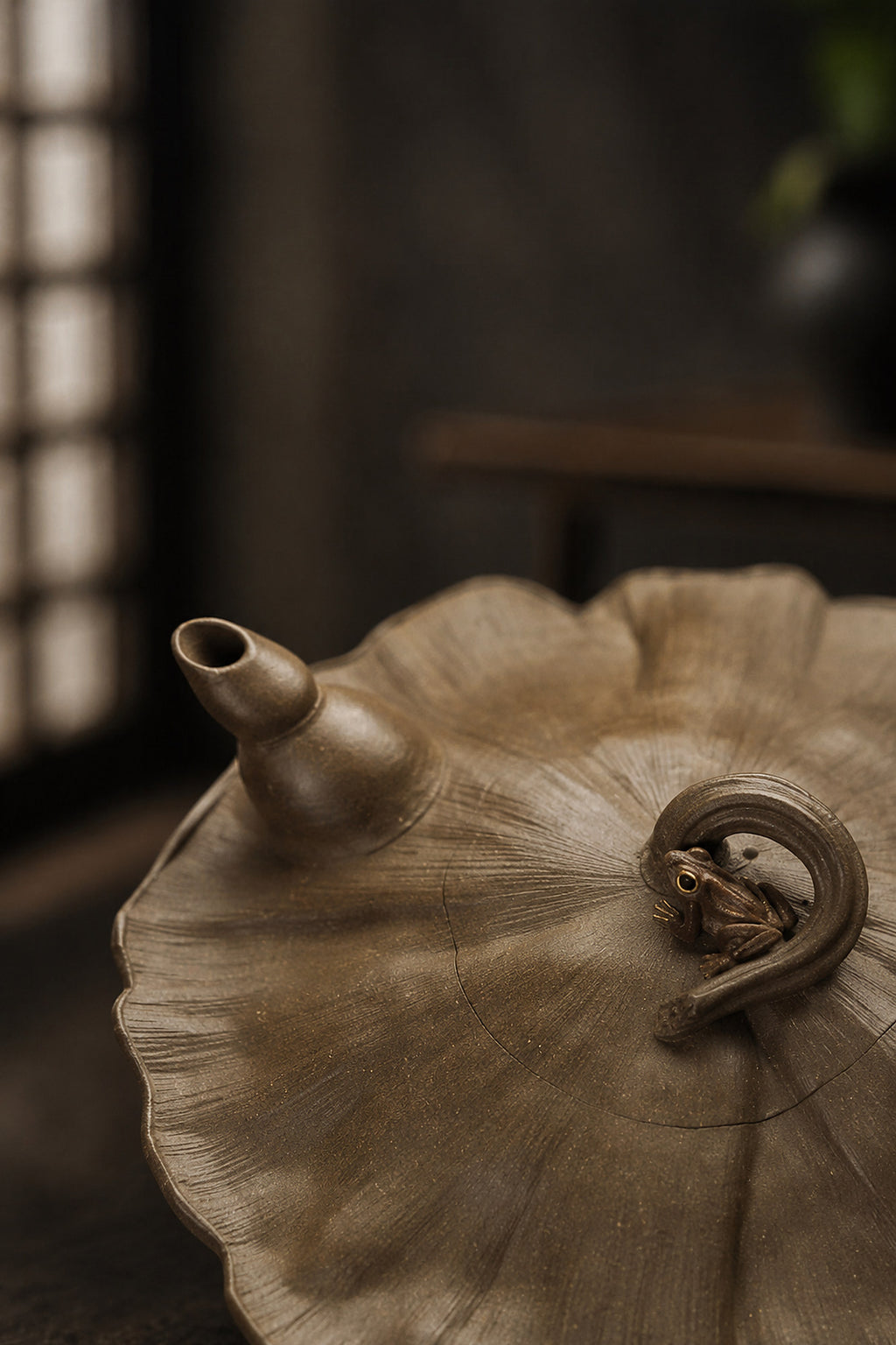 Product view 8 of 175ml Sculptural Form zisha teapot in Qing Duanni Clay, No. 404