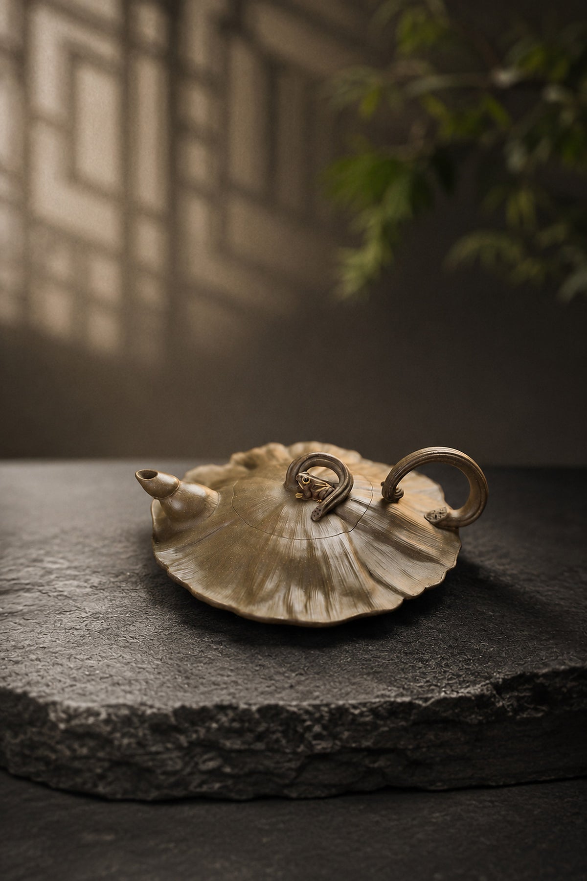 Product view 9 of 175ml Sculptural Form zisha teapot in Qing Duanni Clay, No. 404