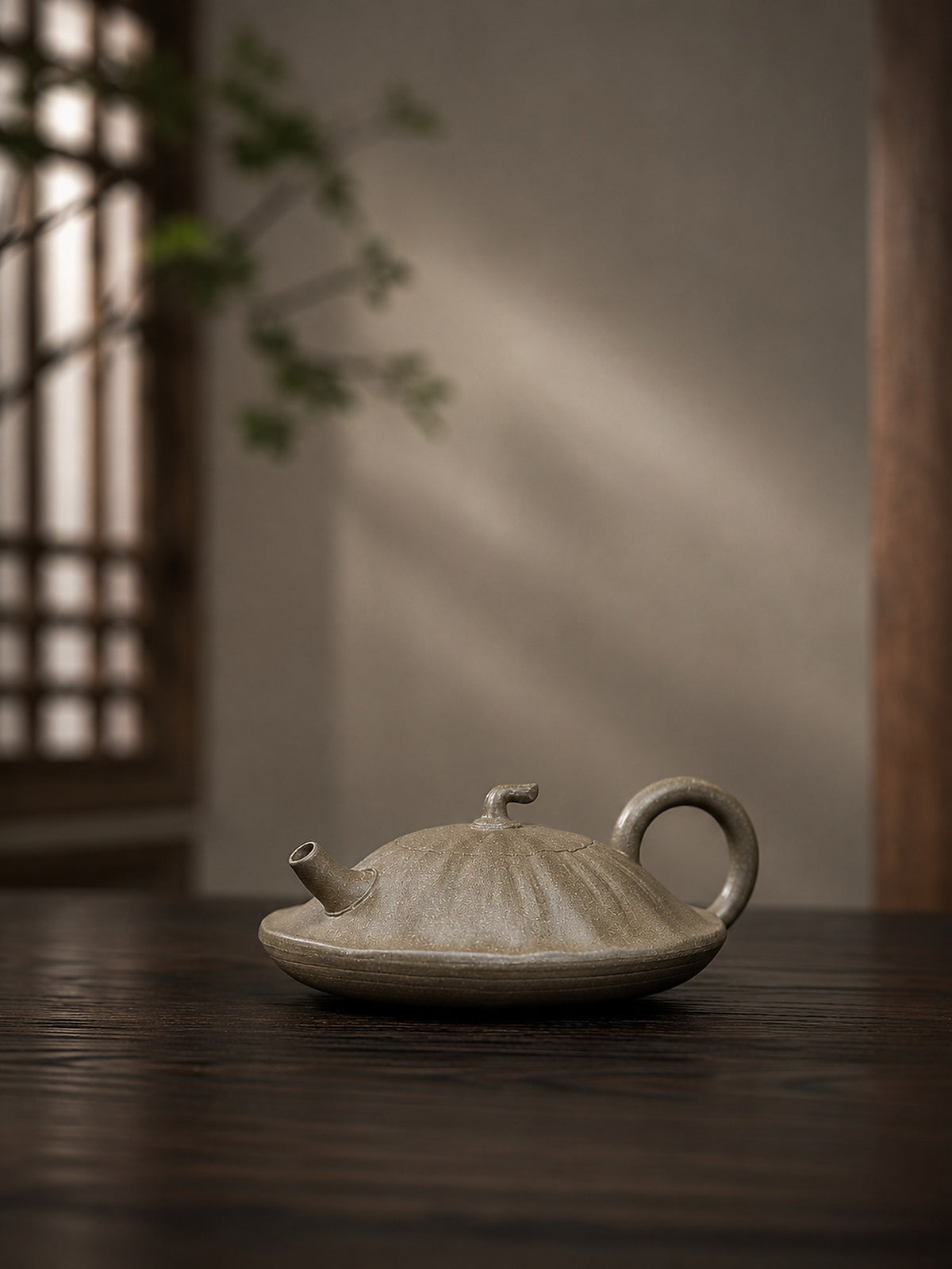 Product view 7 of 130ml Sculptural Form zisha teapot in Qing Duanni Clay, No. 416
