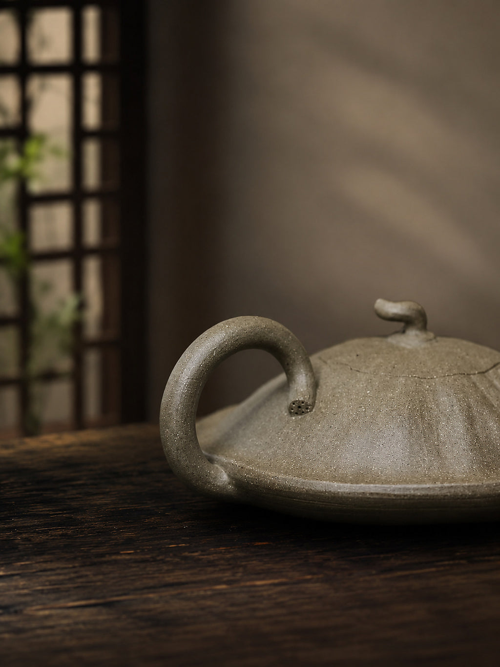 Product view 9 of 130ml Sculptural Form zisha teapot in Qing Duanni Clay, No. 416