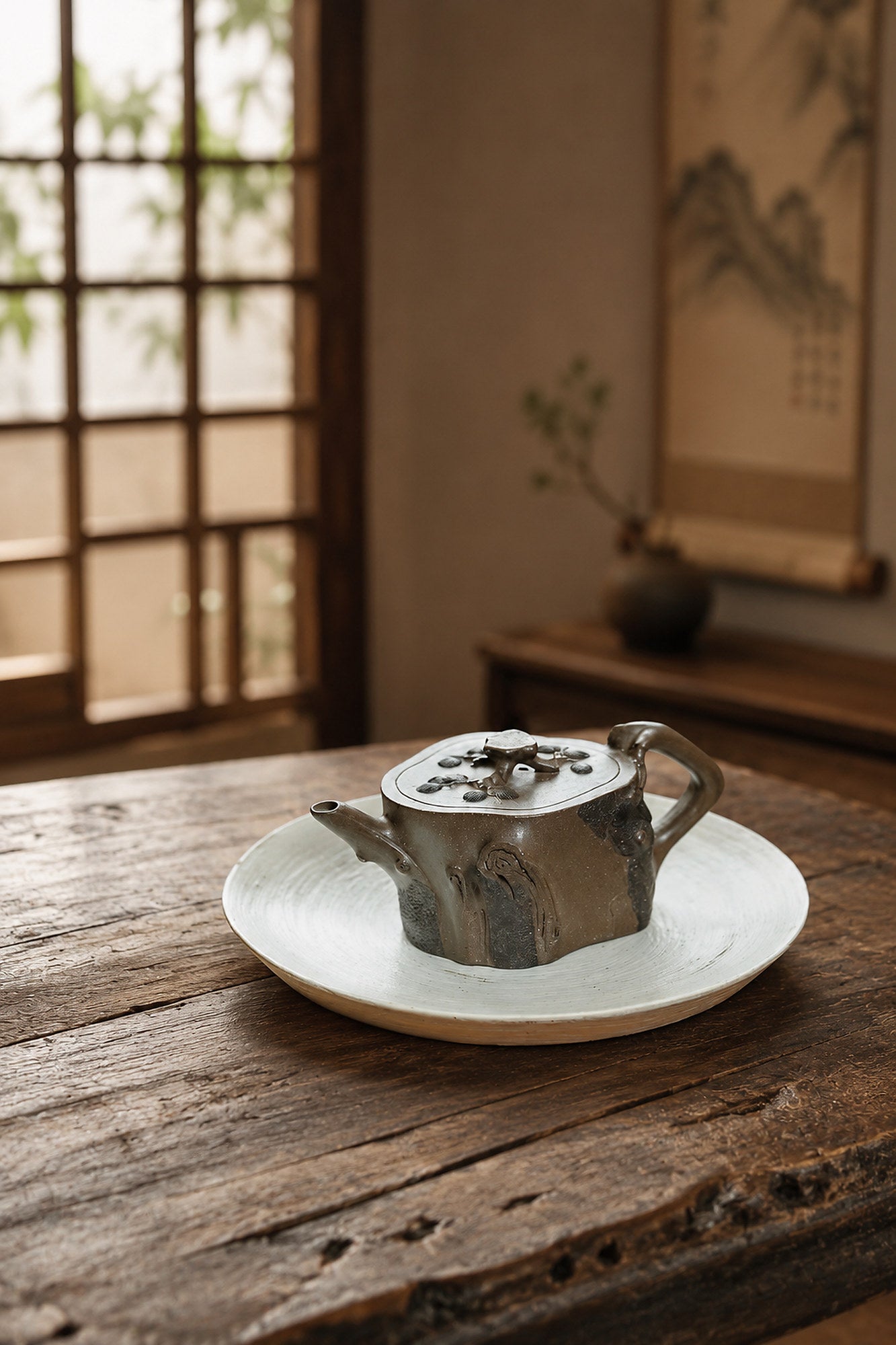 Product view 1 of 150ml Sculptural Form zisha teapot in Tianqingni Clay, No. 266