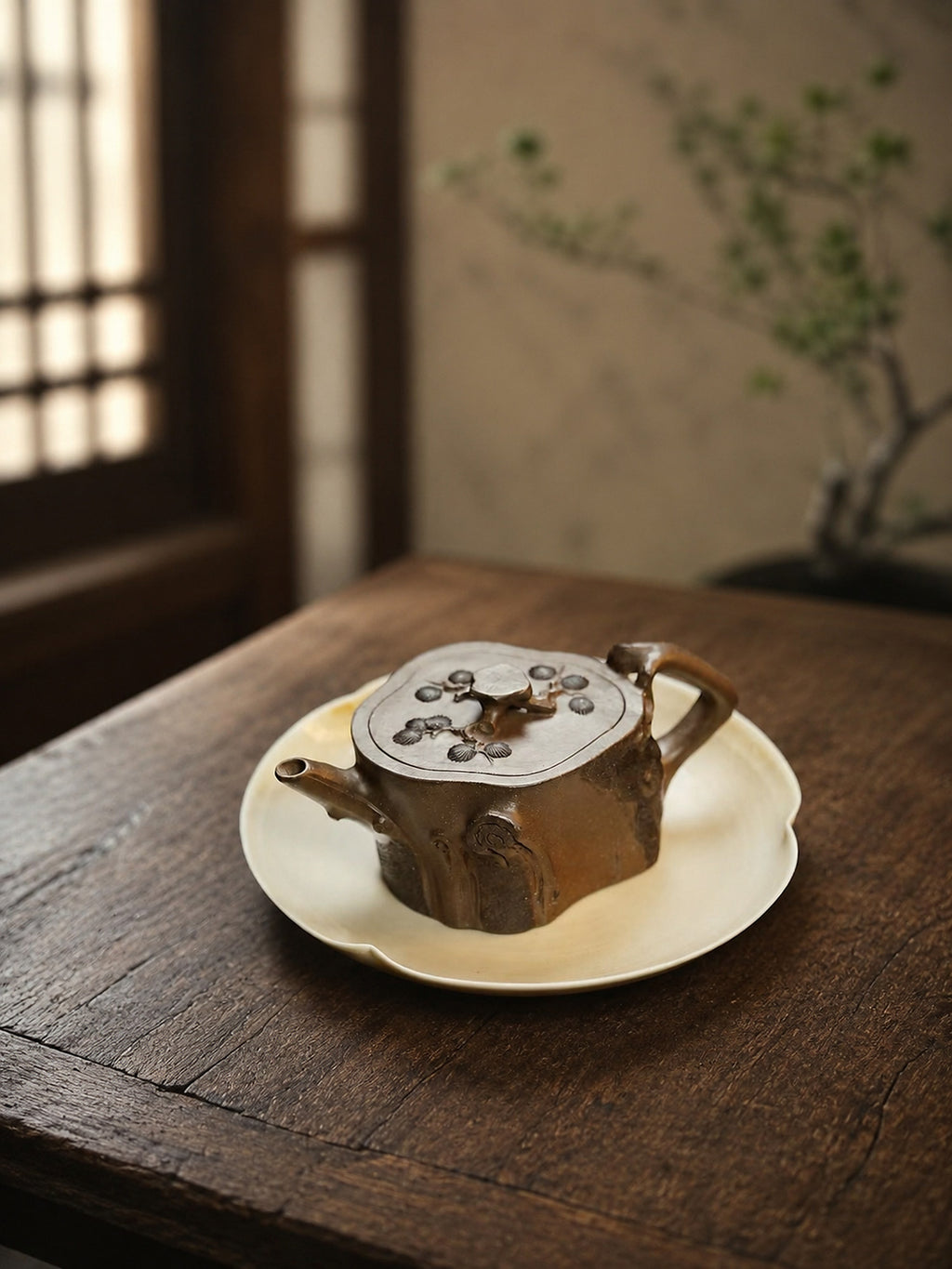 Product view 2 of 150ml Sculptural Form zisha teapot in Tianqingni Clay, No. 266