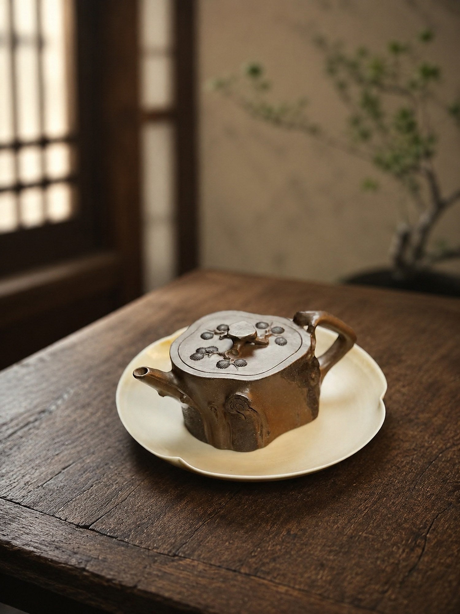 Product view 2 of 150ml Sculptural Form zisha teapot in Tianqingni Clay, No. 266