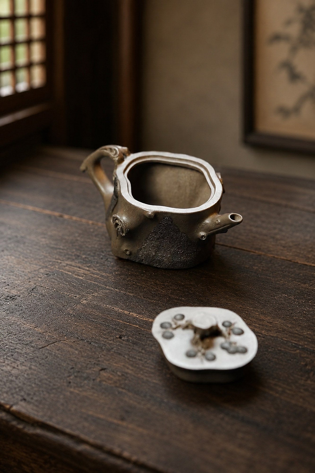 Product view 3 of 150ml Sculptural Form zisha teapot in Tianqingni Clay, No. 266