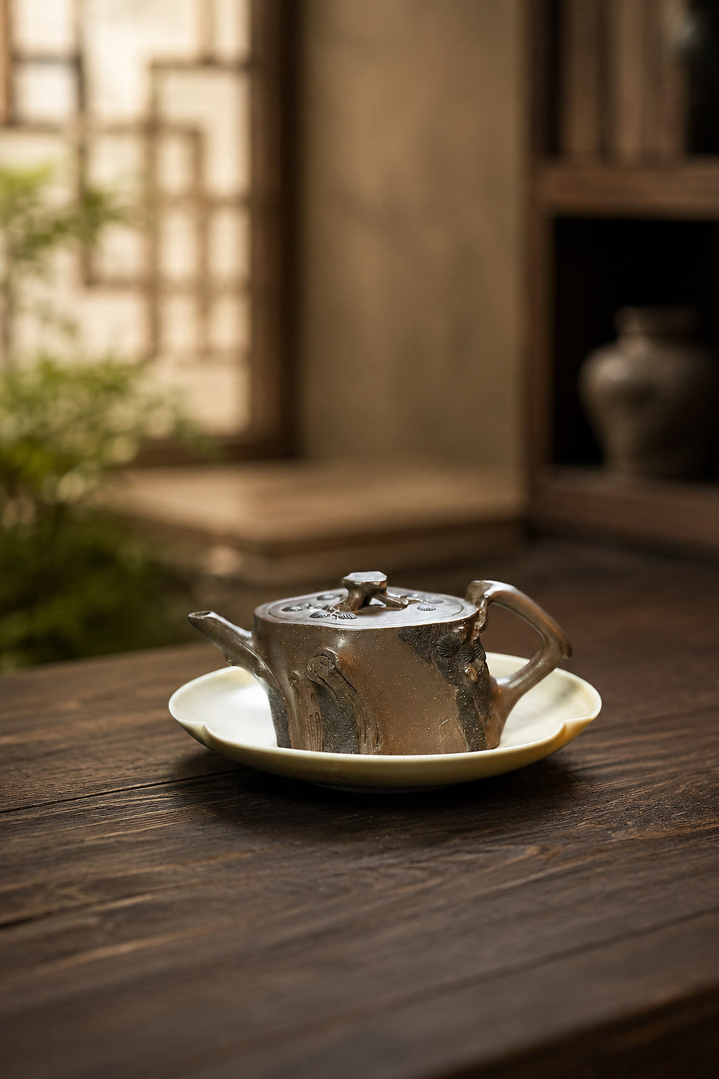 Product view 5 of 150ml Sculptural Form zisha teapot in Tianqingni Clay, No. 266