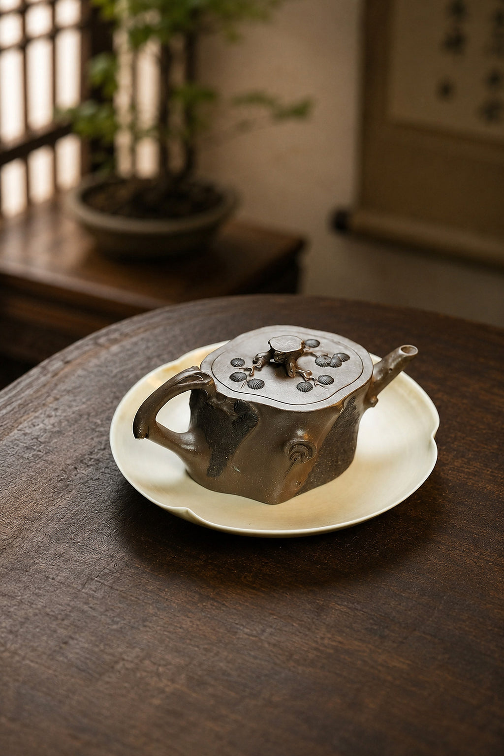 Product view 6 of 150ml Sculptural Form zisha teapot in Tianqingni Clay, No. 266