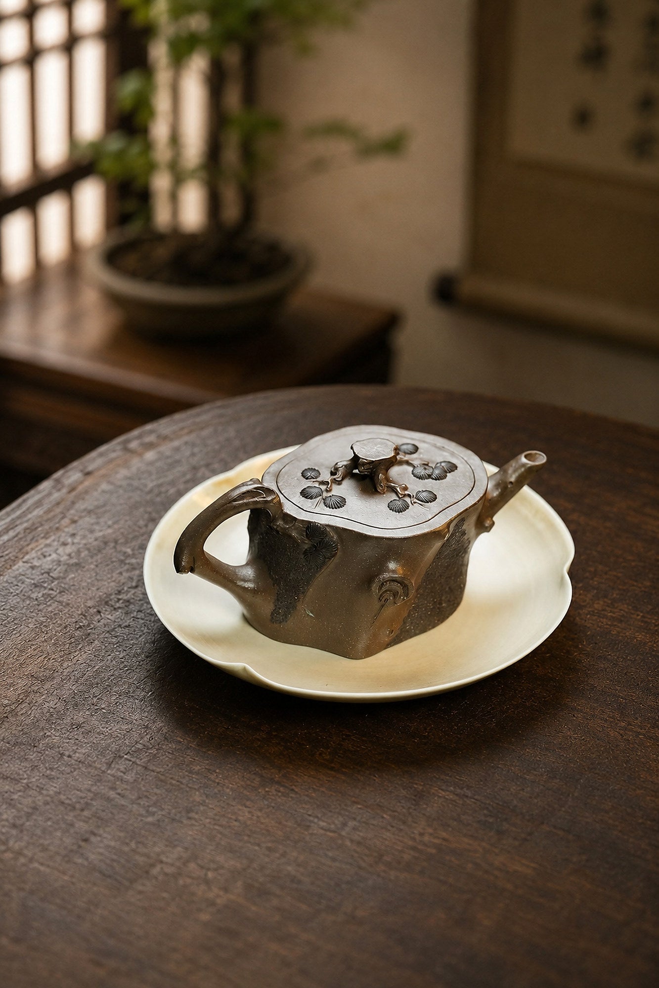 Product view 6 of 150ml Sculptural Form zisha teapot in Tianqingni Clay, No. 266
