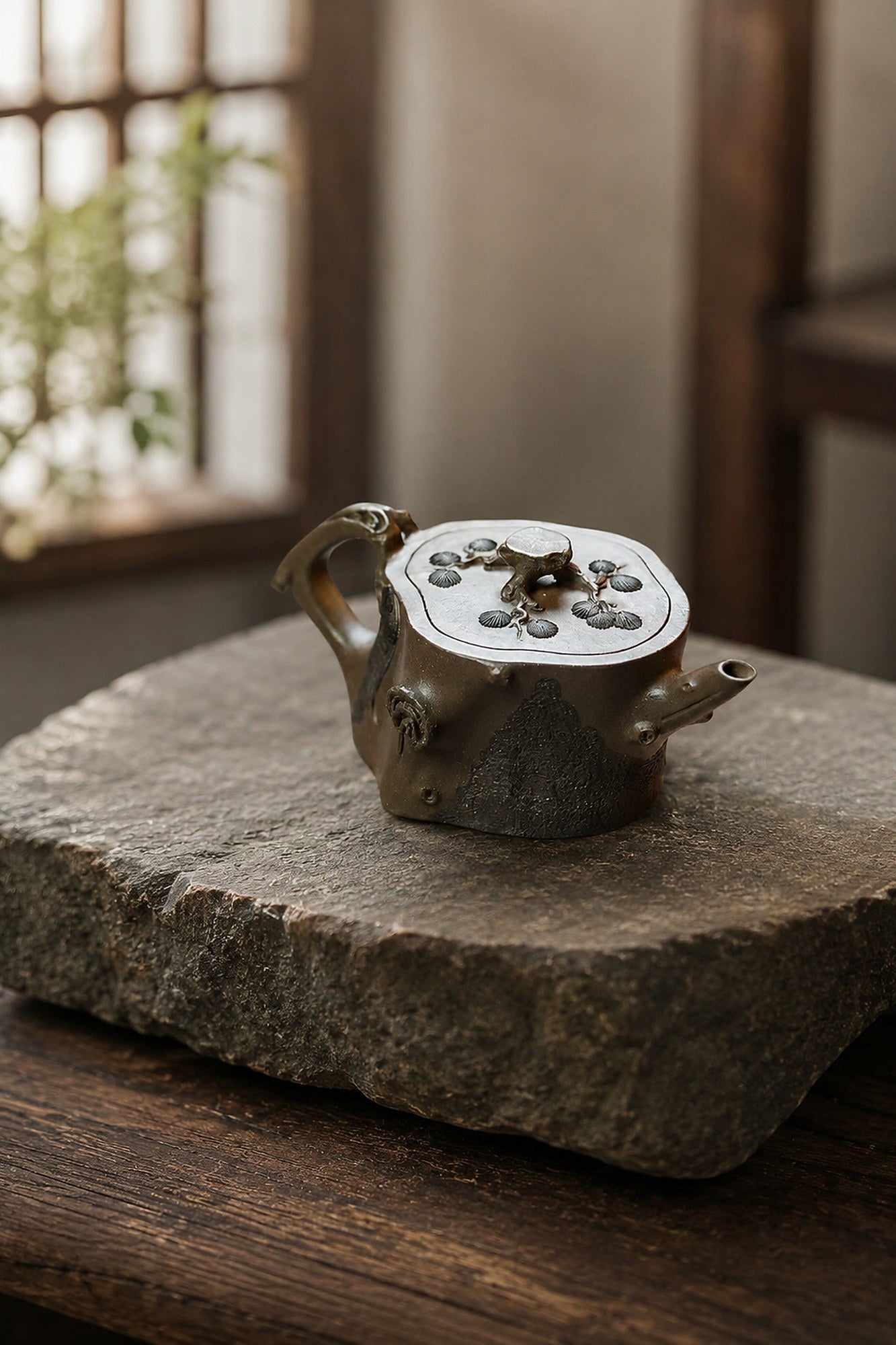 Product view 8 of 150ml Sculptural Form zisha teapot in Tianqingni Clay, No. 266
