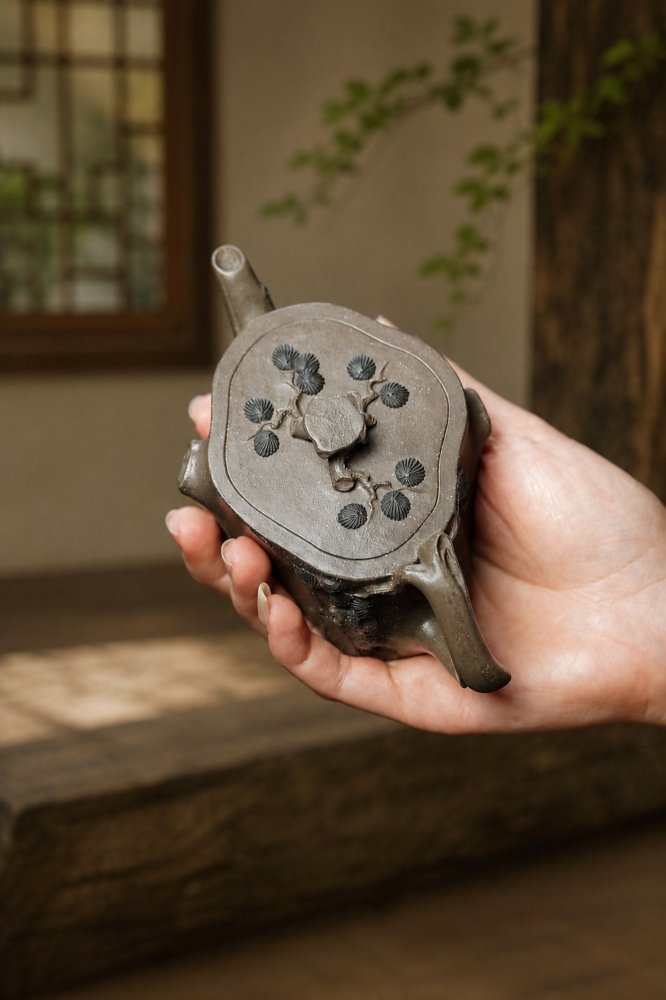 Product view 9 of 150ml Sculptural Form zisha teapot in Tianqingni Clay, No. 266