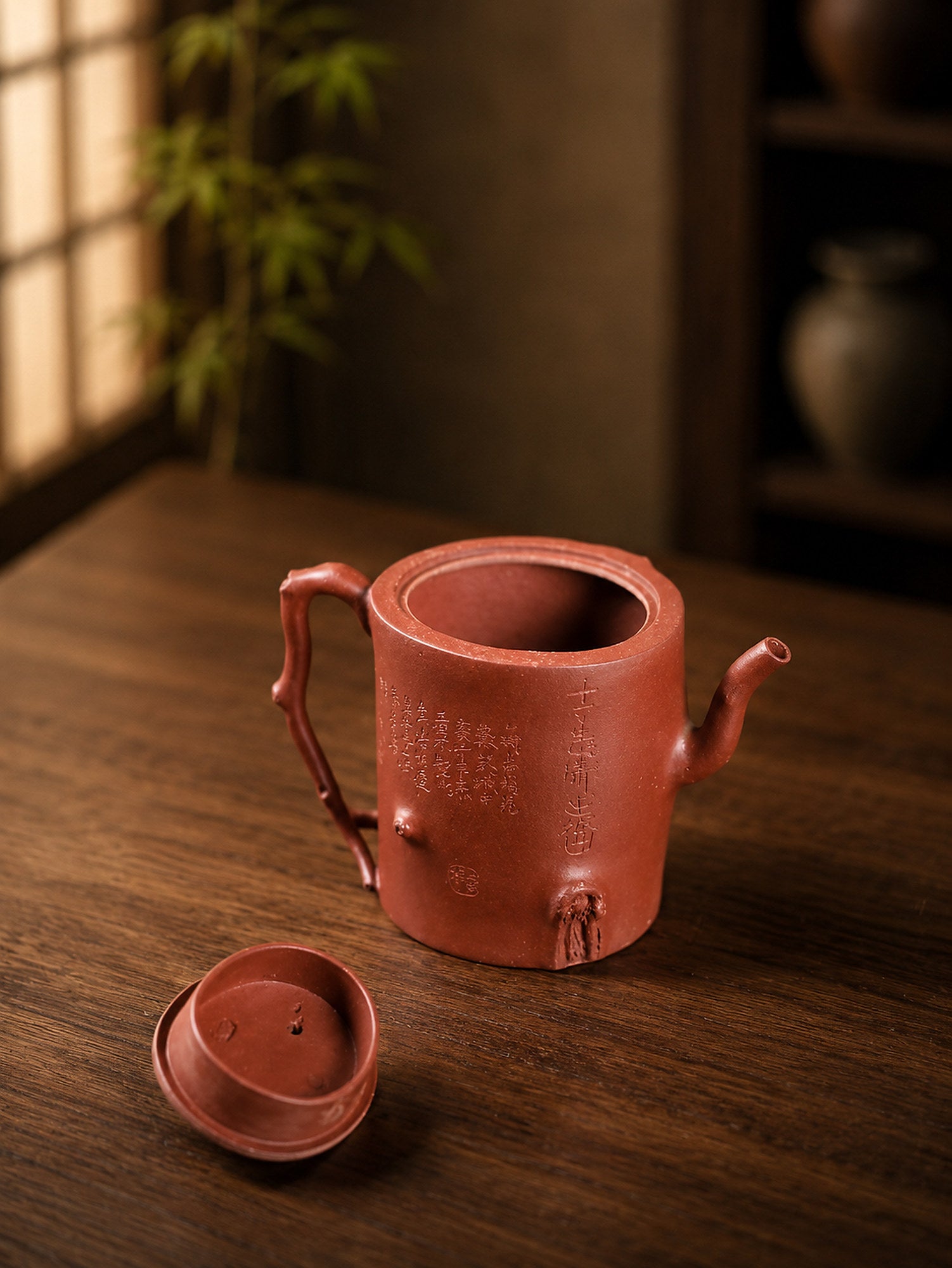 Product view 2 of 150ml Sculptural Form zisha teapot in Zhuni Clay, No. 293