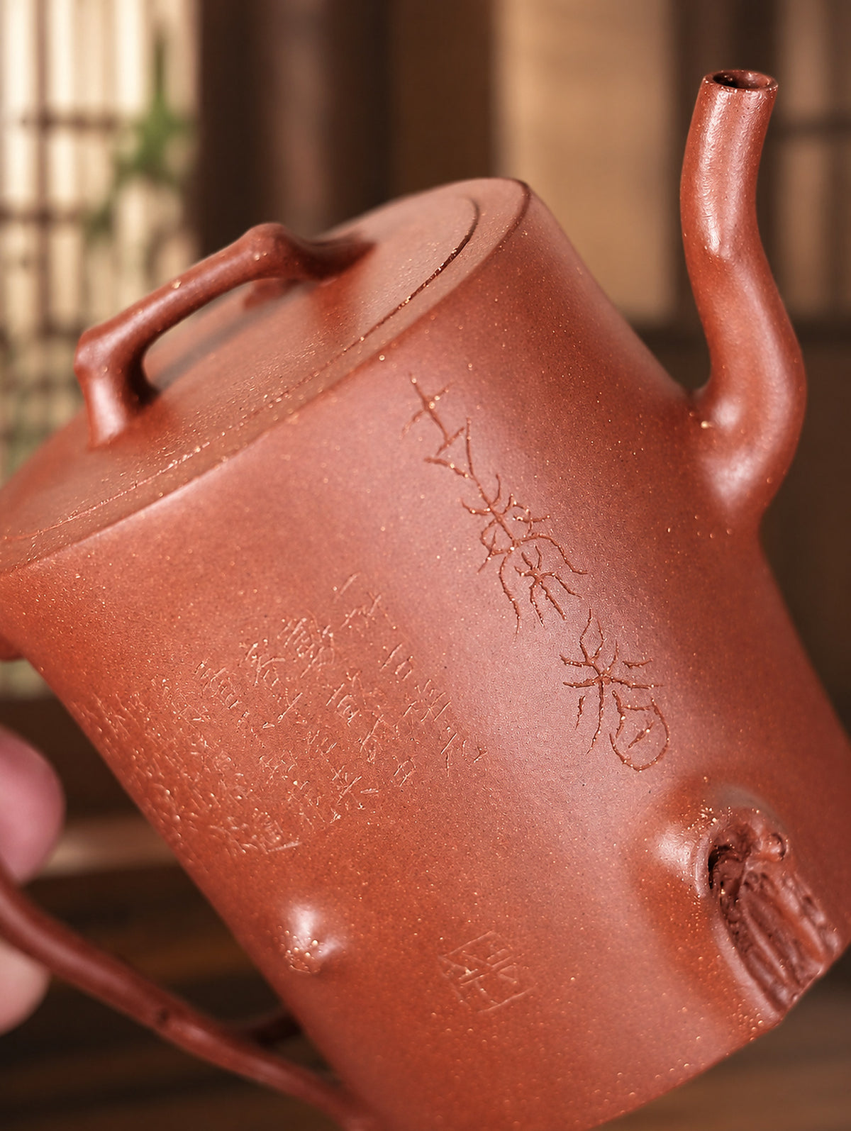 Product view 8 of 150ml Sculptural Form zisha teapot in Zhuni Clay, No. 293