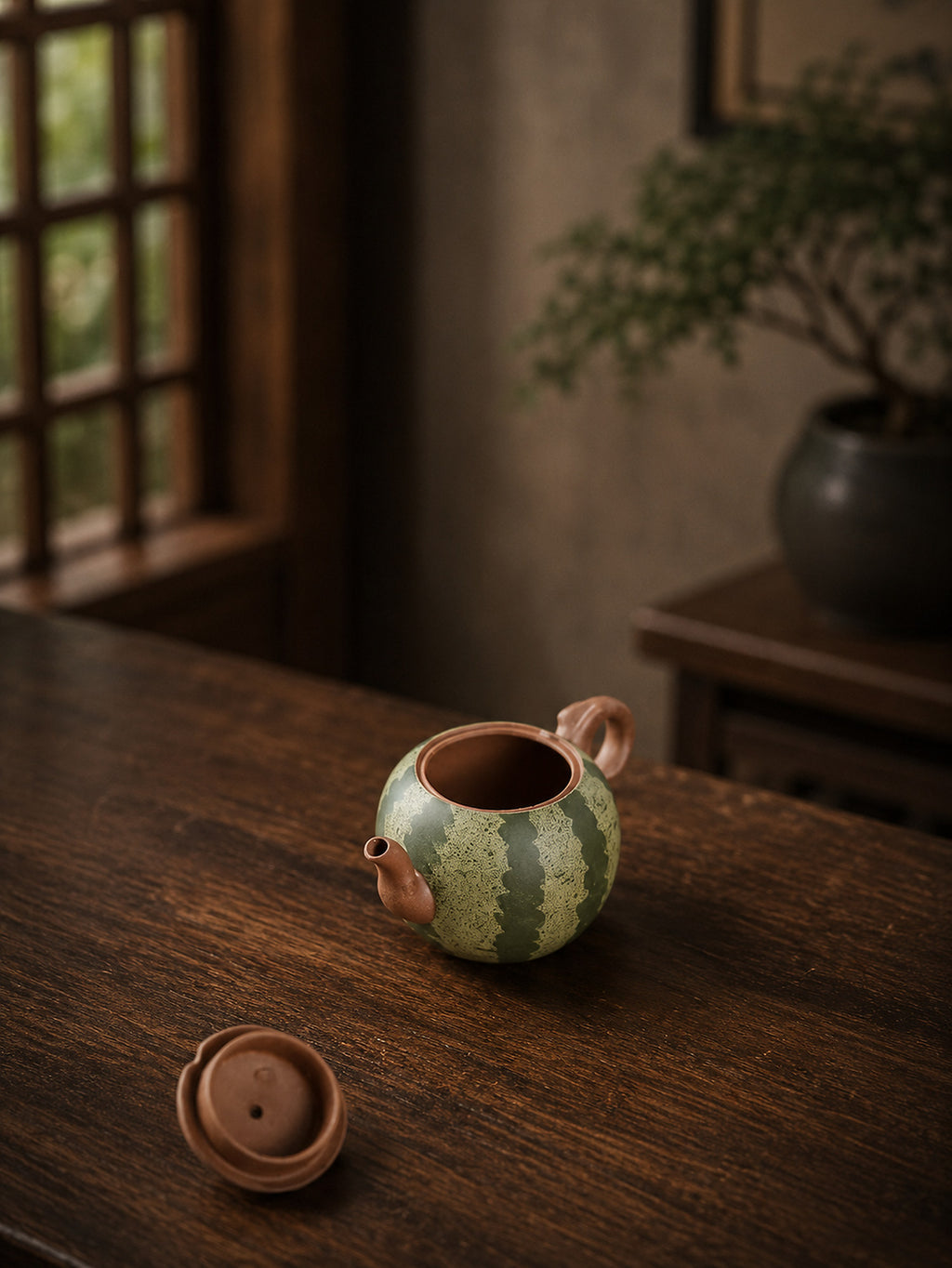 Product view 5 of 100ml Sculptural Form zisha teapot in Zini Clay, No. 299