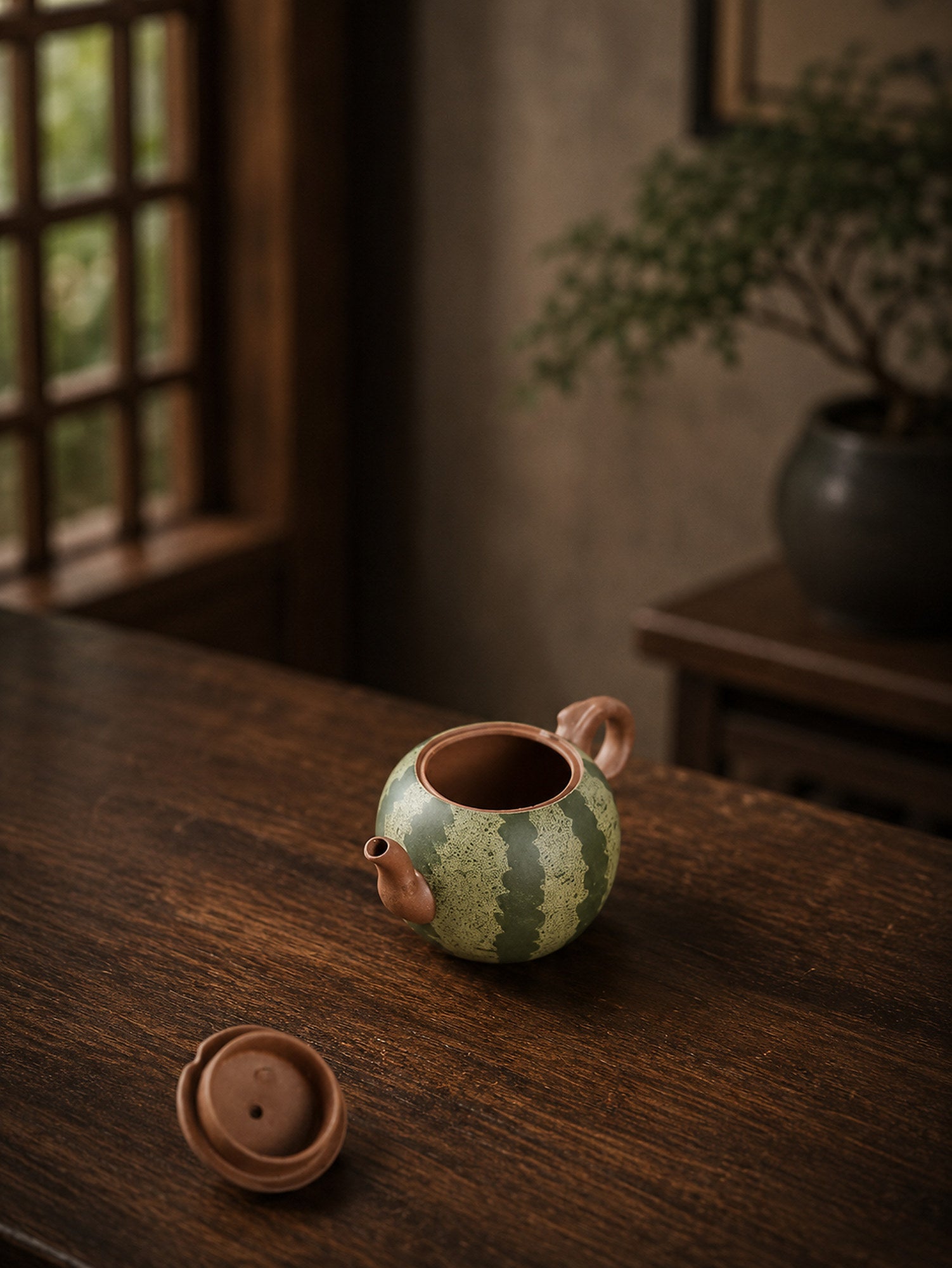 Product view 5 of 100ml Sculptural Form zisha teapot in Zini Clay, No. 299