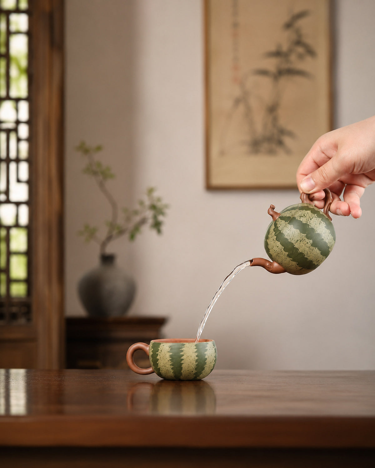 Product view 8 of 100ml Sculptural Form zisha teapot in Zini Clay, No. 299