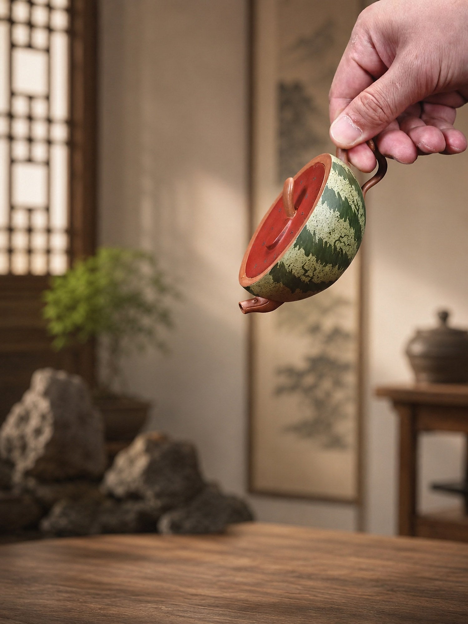 Product view 5 of 150ml Sculptural Form zisha teapot in Zini Clay, No. 302